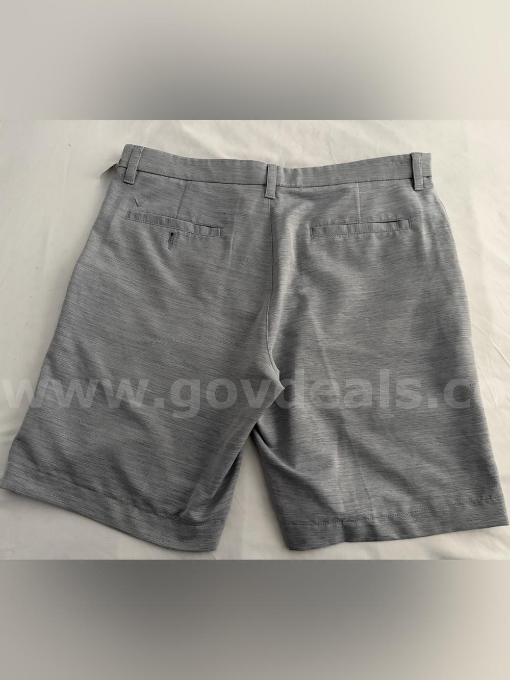 CALLAWAY Golf Short Flat Front Short Men's Size 36 Color Solid Grey *WILL SHIP*   Government Surplus Auction - Photo #3