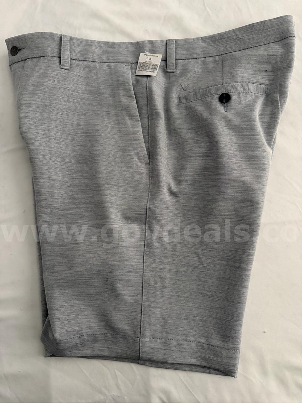 CALLAWAY Golf Short Flat Front Short Men's Size 36 Color Solid Grey *WILL SHIP*   Government Surplus Auction - Photo #6