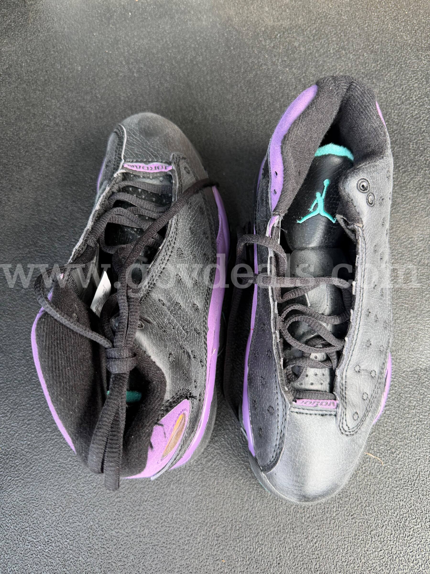 NIKE AIR JORDAN STYLE 136027-050 MEN'S SIZE 7.5 COLOR BLACK/PURPLE *WILL SHIP*  050 Government Surplus Auction - Photo #4