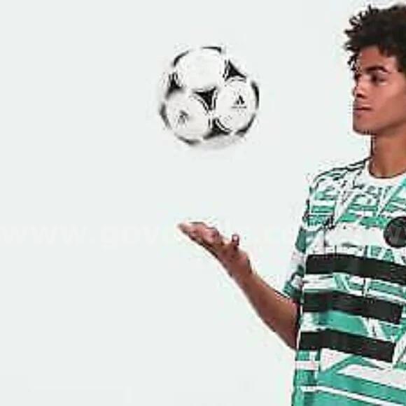 RARE / Adidas Tan DNA Graphic MESSI No.10 Jersey FM1082 Soccer Football White Glory Green SIZE 2XL NWT *WILL SHIP*  FM1082 Government Surplus Auction - Photo #4