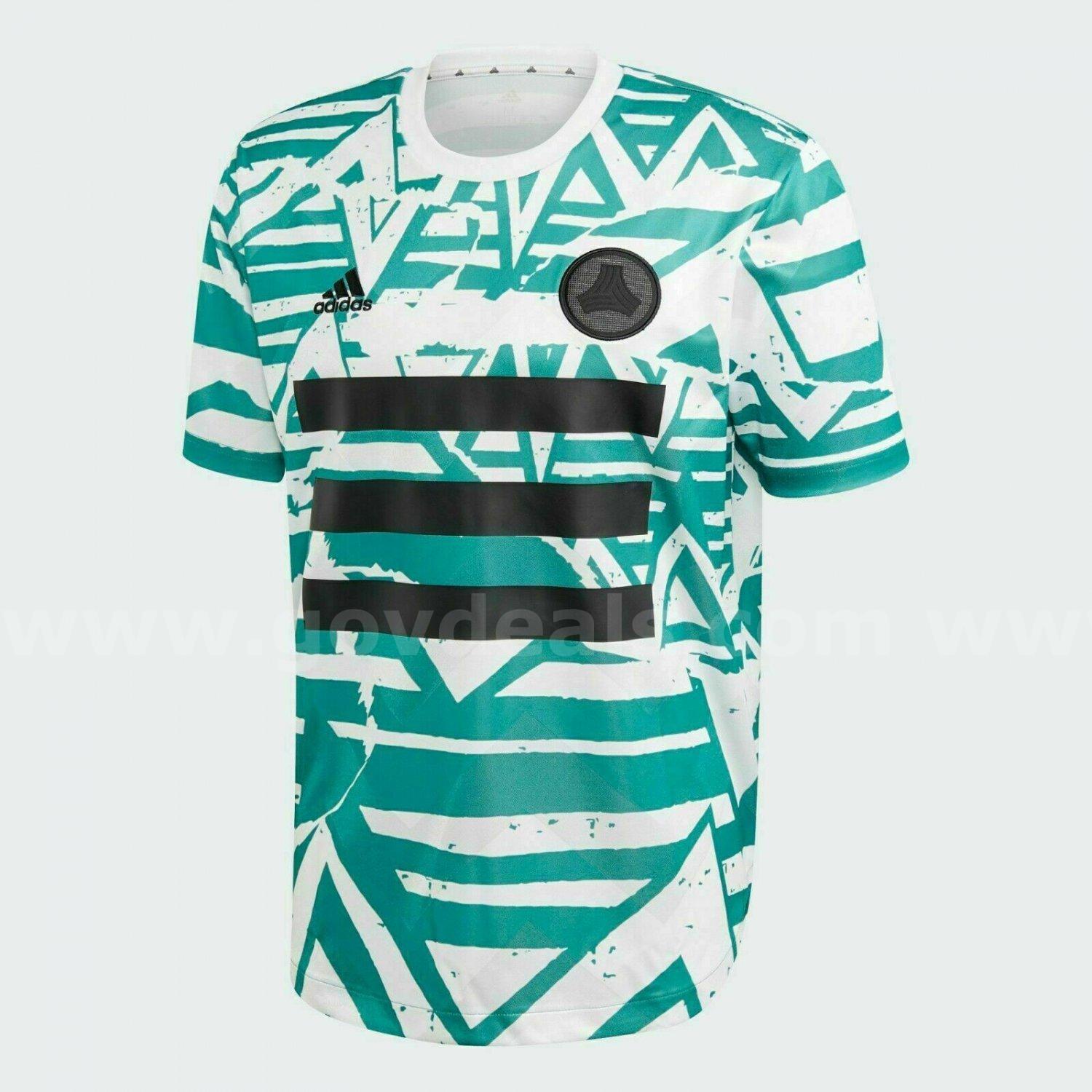 RARE / Adidas Tan DNA Graphic MESSI No.10 Jersey FM1082 Soccer Football White Glory Green SIZE SMALL NWT *WILL SHIP*  FM1082 Government Surplus Auction - Photo #2