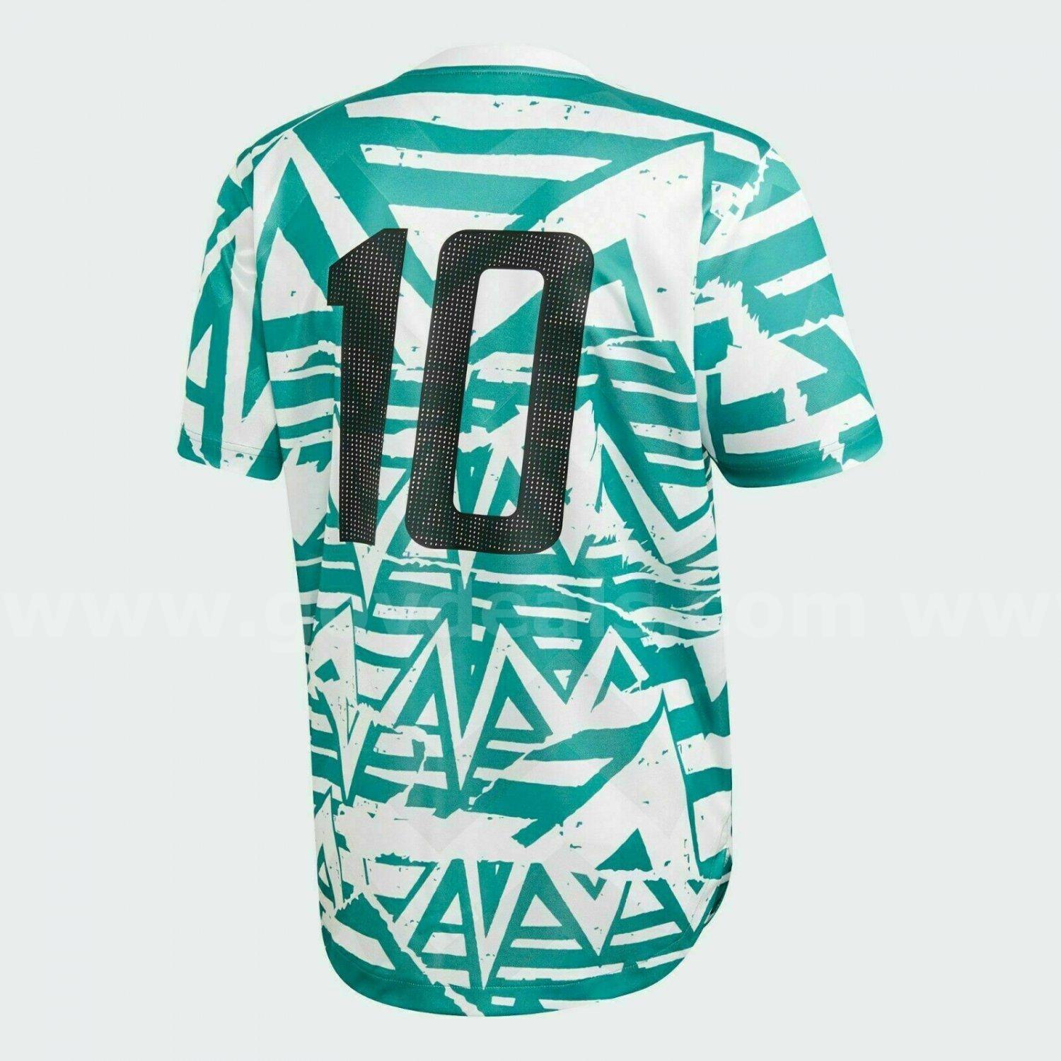 RARE / Adidas Tan DNA Graphic MESSI No.10 Jersey FM1082 Soccer Football White Glory Green SIZE SMALL NWT *WILL SHIP*  FM1082 Government Surplus Auction - Photo #3