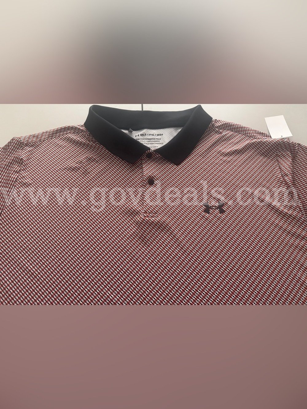 RARE / UNDER ARMOUR MEN'S PERFORMANCE POLO STYLE #1377377-811 SHORT SLEEVE 3XLT-TALL *WILL SHIP*  811 Government Surplus Auction - Photo #3