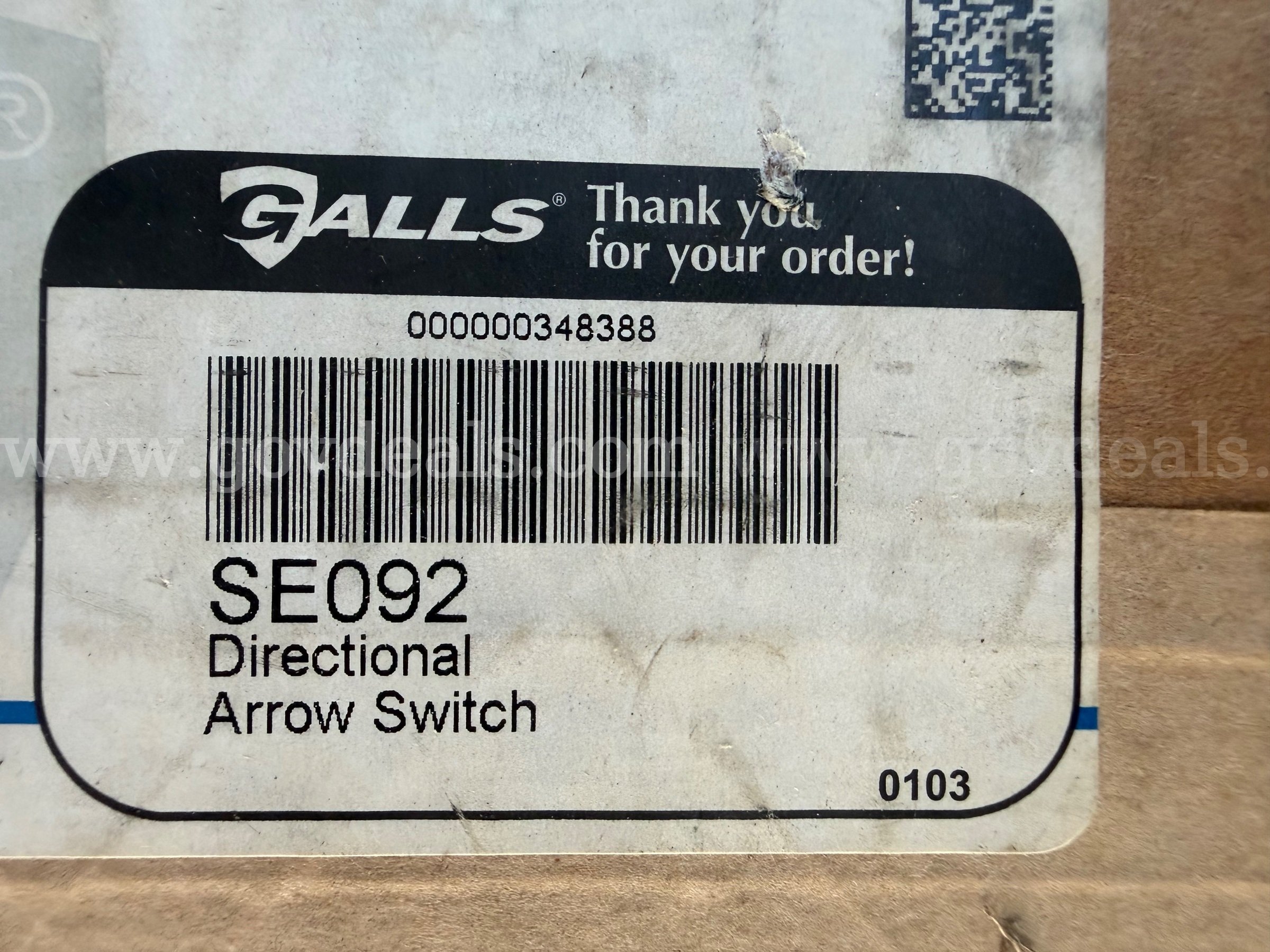 SOUNDOFF SIGNAL THE AUTHORITY DIRECTIONAL ARROW SWITCH SE092/ETSWDAS01 BRAND NEW IN BOX *WILL SHIP*  SE092 Government Surplus Auction - Photo #4