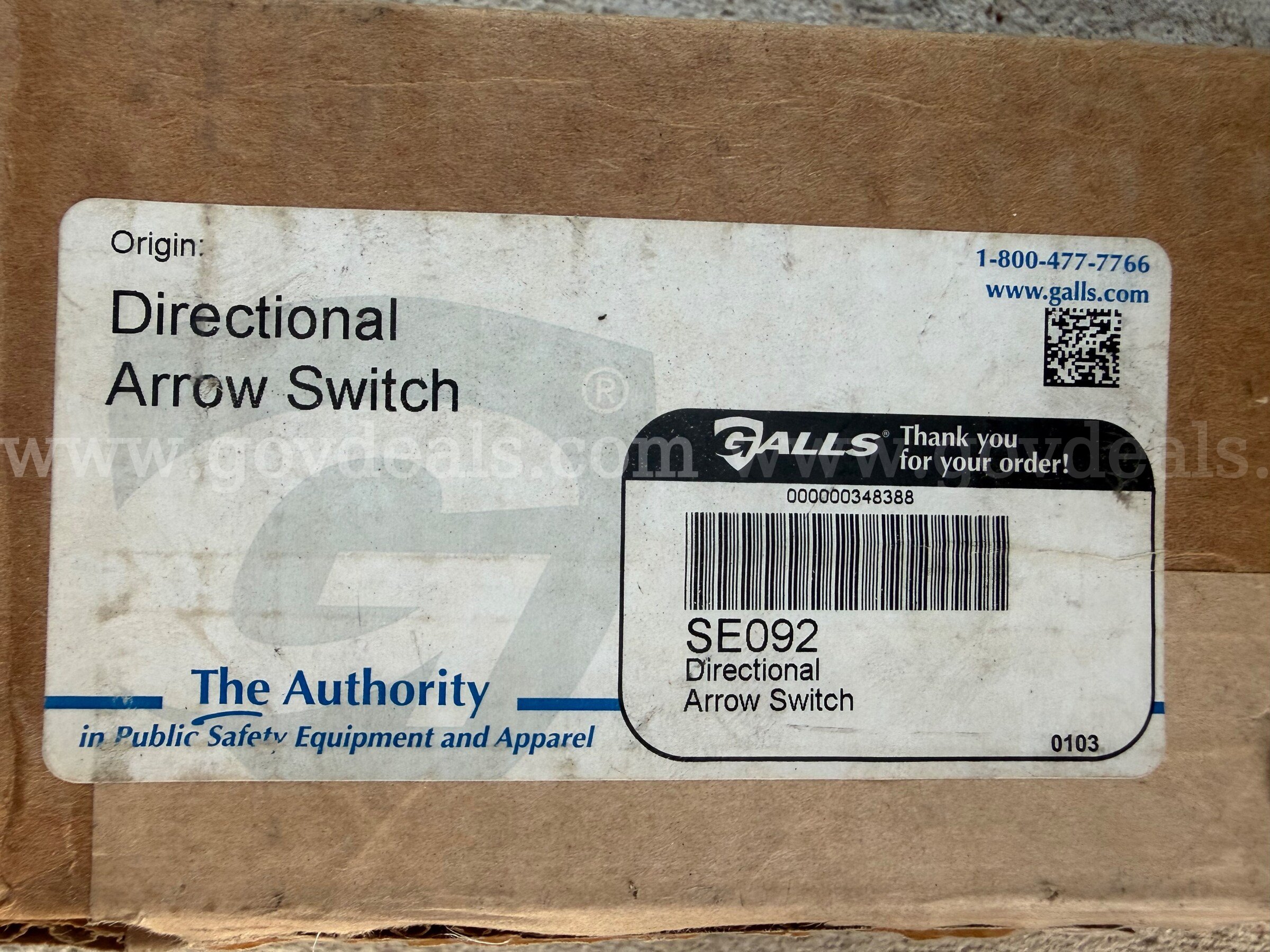 SOUNDOFF SIGNAL THE AUTHORITY DIRECTIONAL ARROW SWITCH SE092/ETSWDAS01 BRAND NEW IN BOX *WILL SHIP*  SE092 Government Surplus Auction - Photo #6