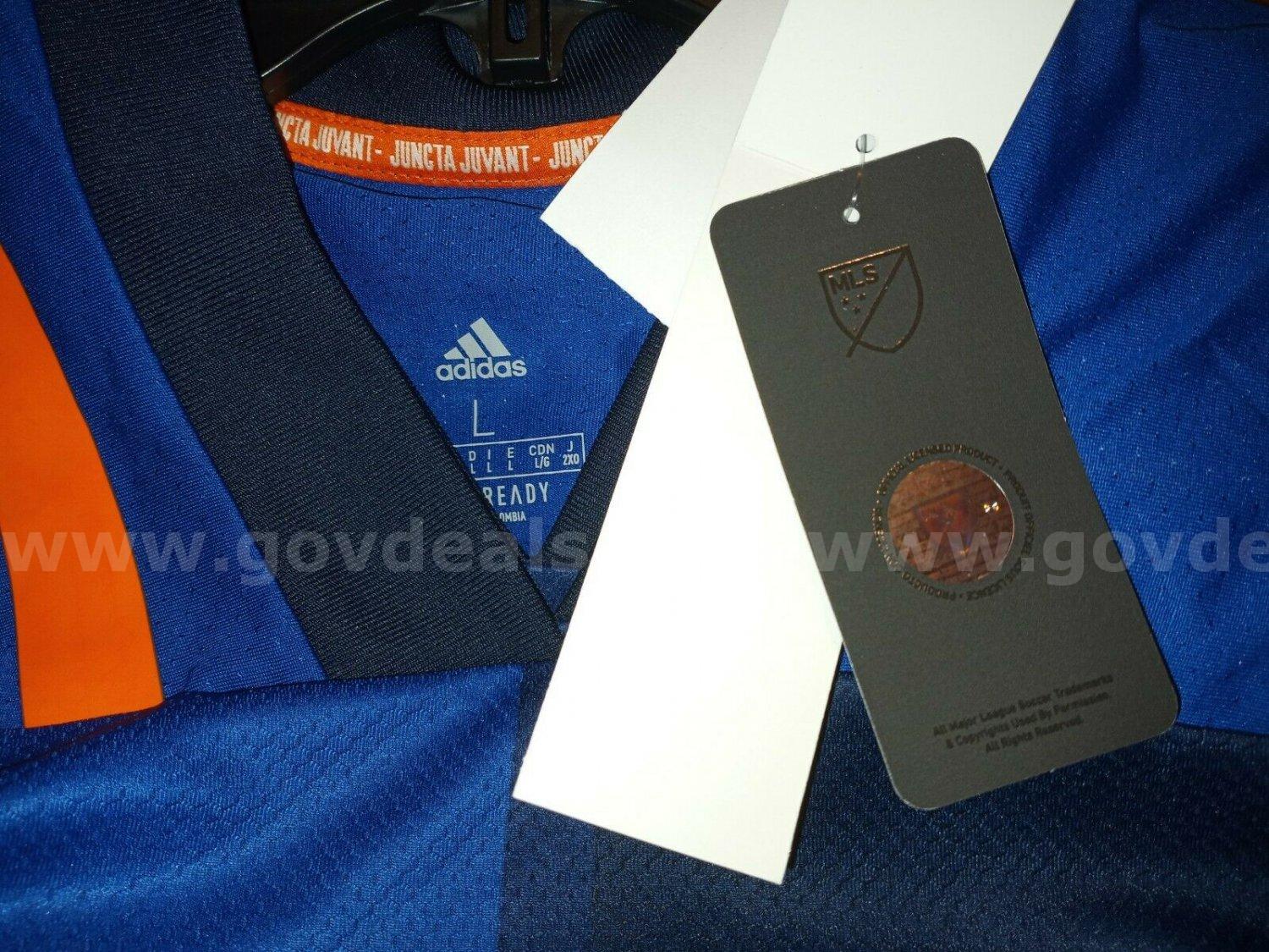 RARE/MLS ADIDAS FC Cincinnati Mens Authentic Soccer 2020 Primary Jersey Blue NWT $130 NWT SIZE LARGE *WILL SHIP*  130 Government Surplus Auction - Photo #6