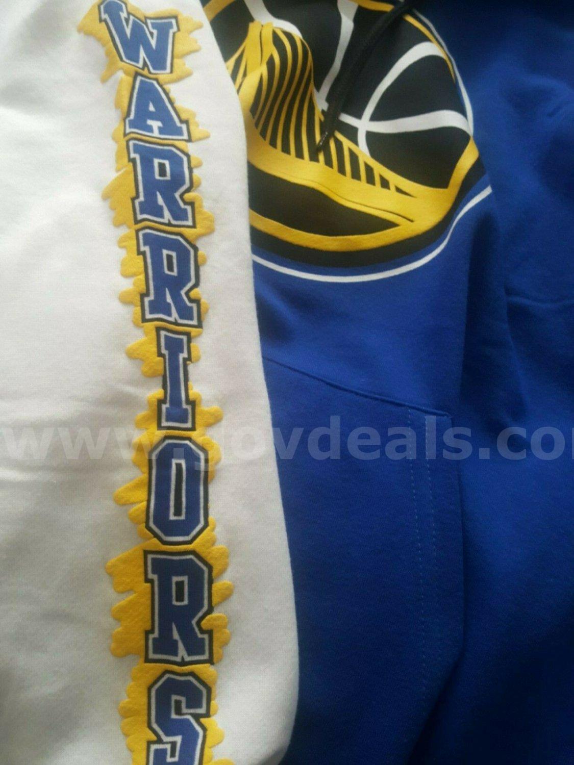 RARE/NBA Men's Golden State Warriors Basketball Hoodie Extra Large Blue Yellow NWT *WILL SHIP*   Government Surplus Auction - Photo #6