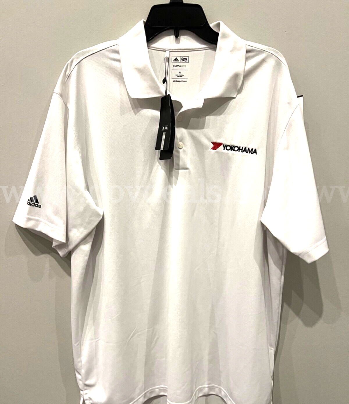Adidas GOLF WHITE/BLACK Polo Shirt STYLE X25614 Men’s SIZE EXTRA LARGE NWT *WILL SHIP*   Government Surplus Auction - Photo #2