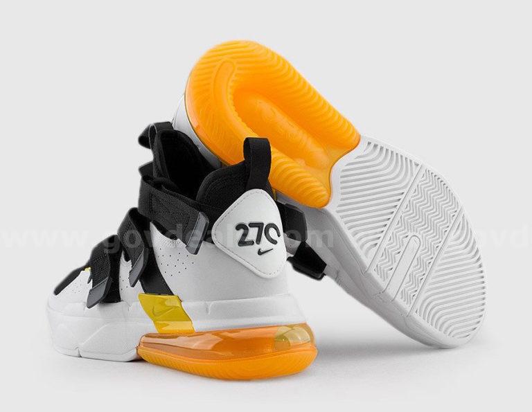 RARE/VINTAGE NIKE Air Edge 270 White Black Orange SNEAKERS STYLE AQ8764-001 MEN'S SIZE 11.5 MULTI-COLOR *WILL SHIP*  270 Government Surplus Auction - Photo #2