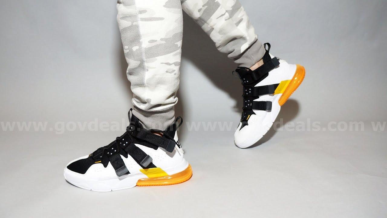RARE/VINTAGE NIKE Air Edge 270 White Black Orange SNEAKERS STYLE AQ8764-001 MEN'S SIZE 11.5 MULTI-COLOR *WILL SHIP*  270 Government Surplus Auction - Photo #6