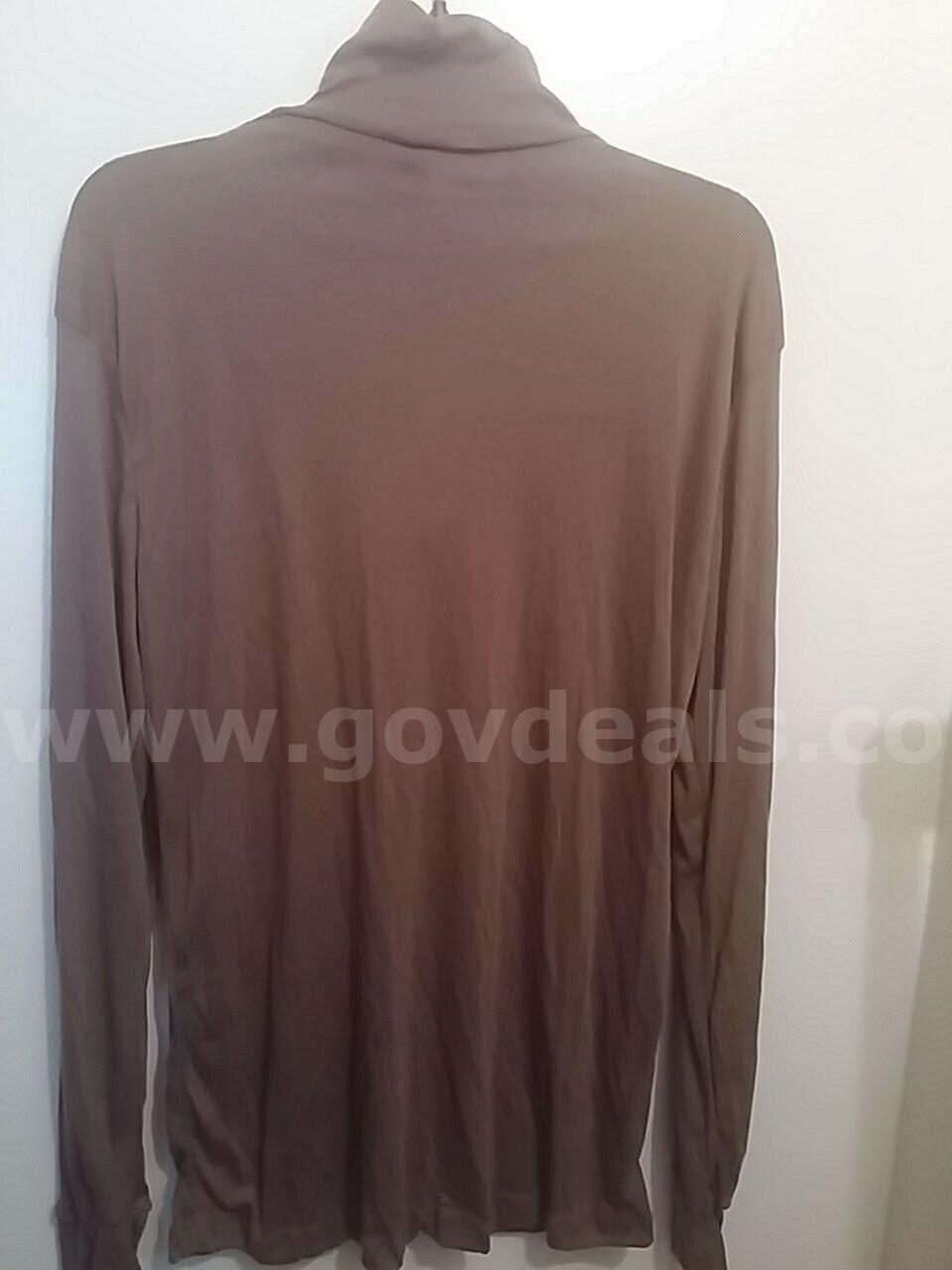US Military Men's Lightweight Cold Weather Undershirt L Polypro Brown NEW/SEALED   Government Surplus Auction - Photo #6