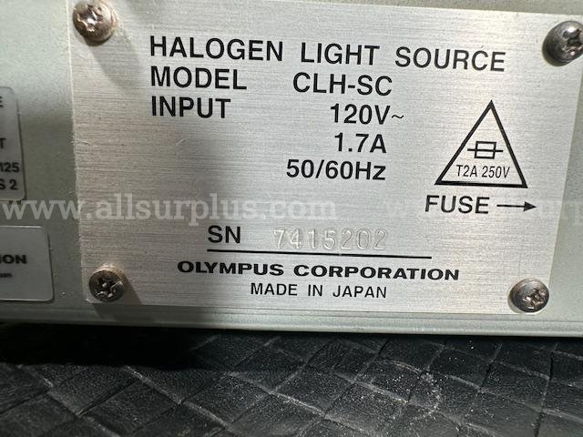 Olympus Medical System CLH-SC Halogen Light Source (C088)  C088 Government Surplus Auction - Photo #6