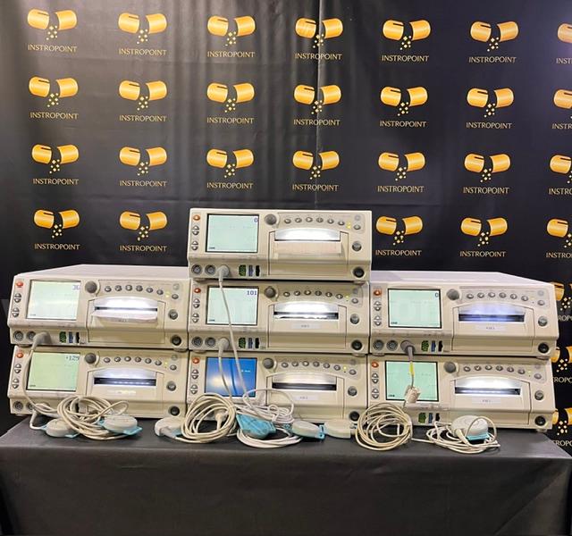 Lot of GE Corometrics 250CX Fetal Monitors with UA/ TOCO Transducers  (AS8E)  250CX Government Surplus Auction - Primary Photo