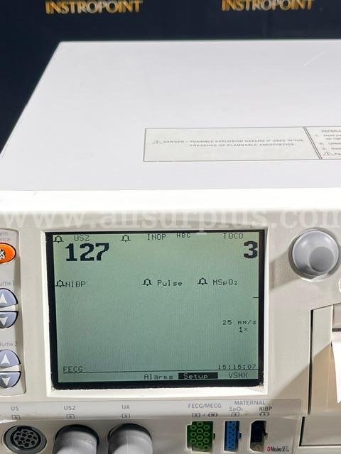 GE Corometrics 250CX Fetal Monitor with Transducers (C350)  250CX Government Surplus Auction - Photo #3