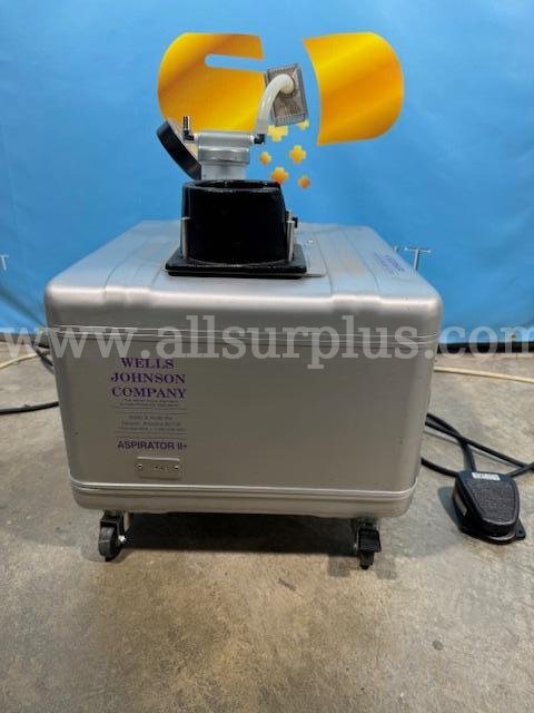 Wells Johnson Company Aspirator II+ W/ Footswitch (C049)  C049 Government Surplus Auction - Photo #2