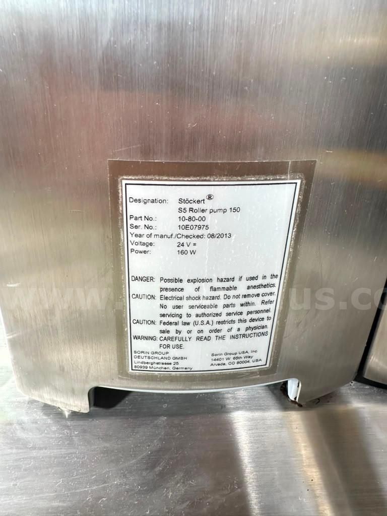 Sorin S5 Heart Lung Machine (C414)  C414 Government Surplus Auction - Photo #6