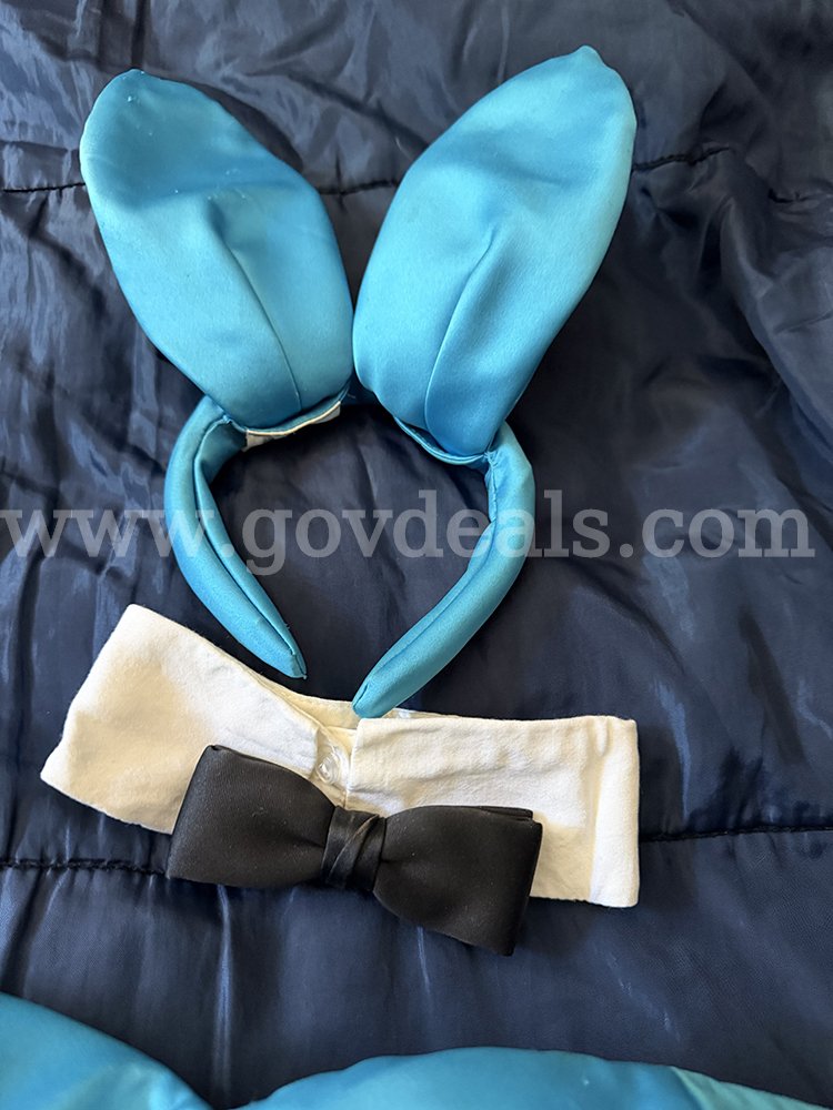Lot of 2 Original Playboy Bunny Uniforms – Black & Blue – Las Vegas & Playboy Mansion Provenance   Government Surplus Auction - Photo #3