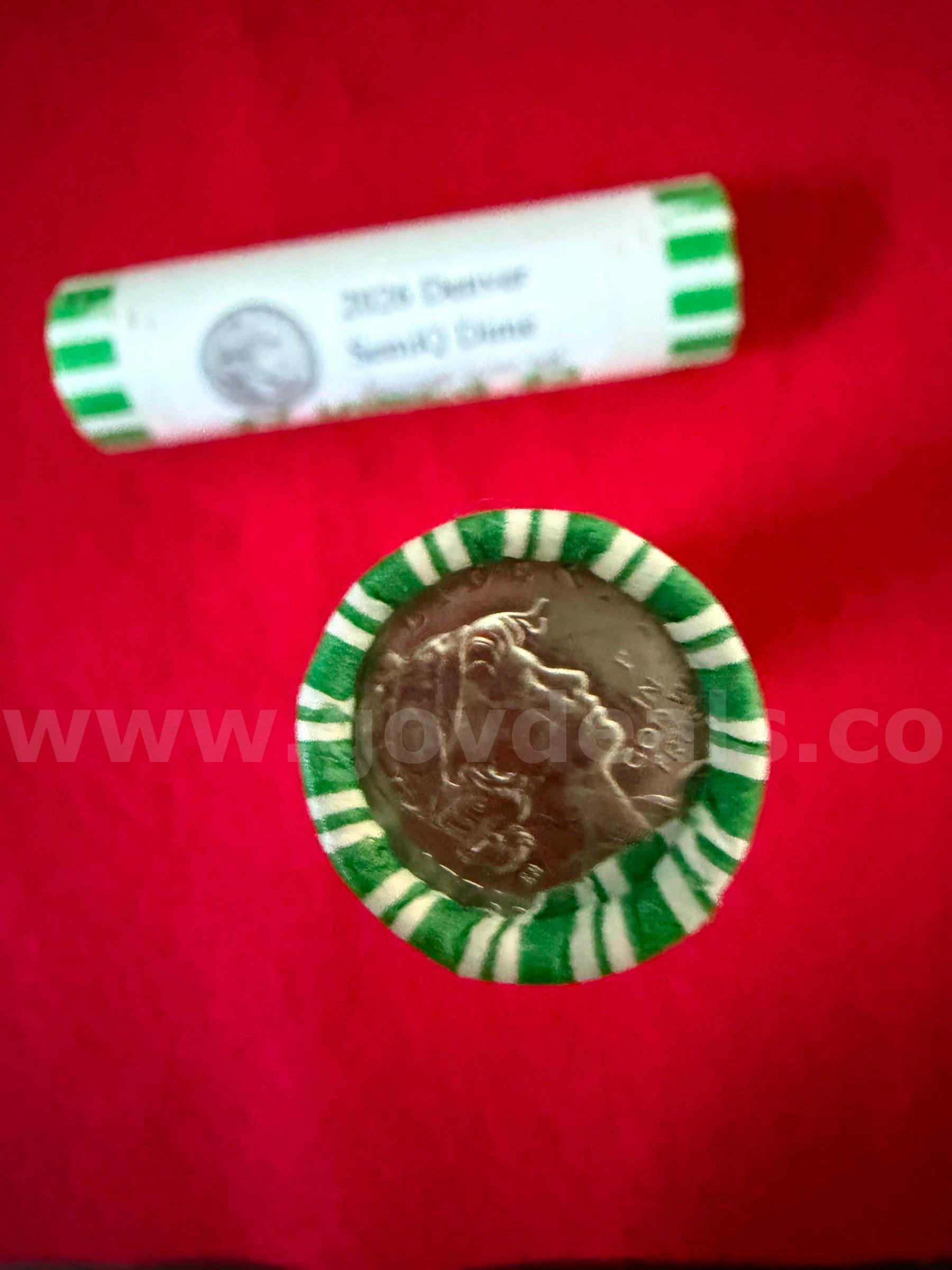 NEW 2026 Dimes 2 ROLLS P and D From the Mint   Government Surplus Auction - Photo #3