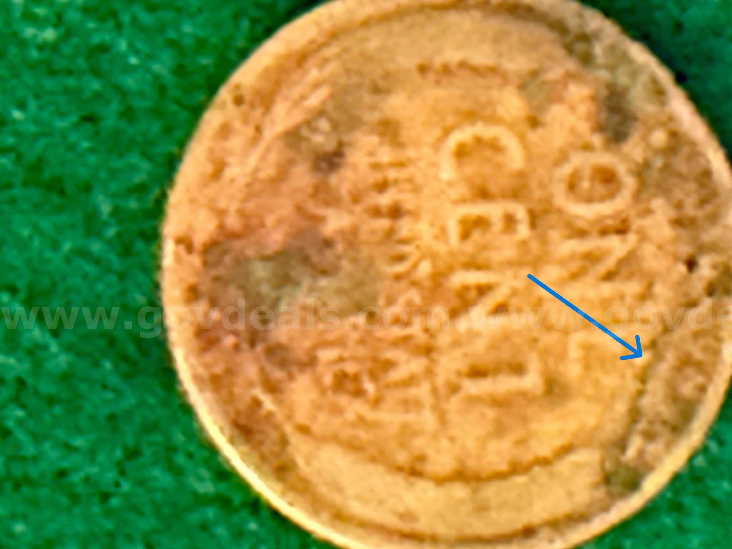 RARE  Double sided 1917 Cent Delaminations  Both ssides are Delaminated   Government Surplus Auction - Photo #2