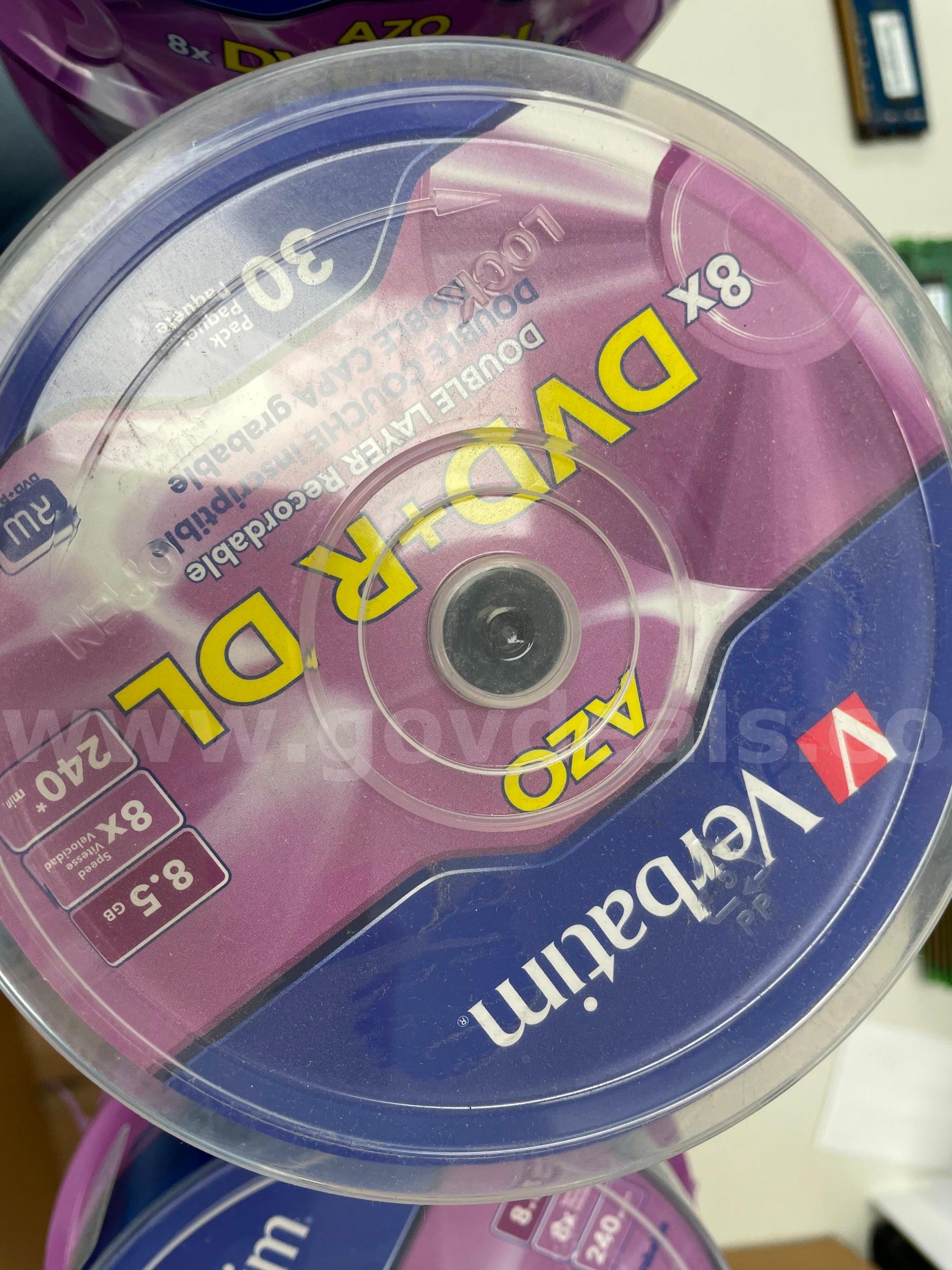 Lot of 14 Verbatim AZO 8x DVD+R DL Double Layer Recordable Disc 30-Packs   Government Surplus Auction - Photo #2