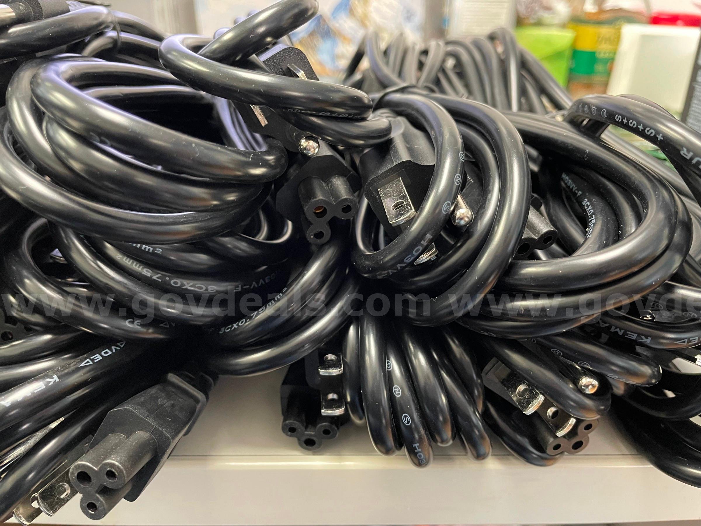 Lot of 25 KEMA-KEUR Certified IEC C5 Cloverleaf Power Cords   Government Surplus Auction - Photo #3