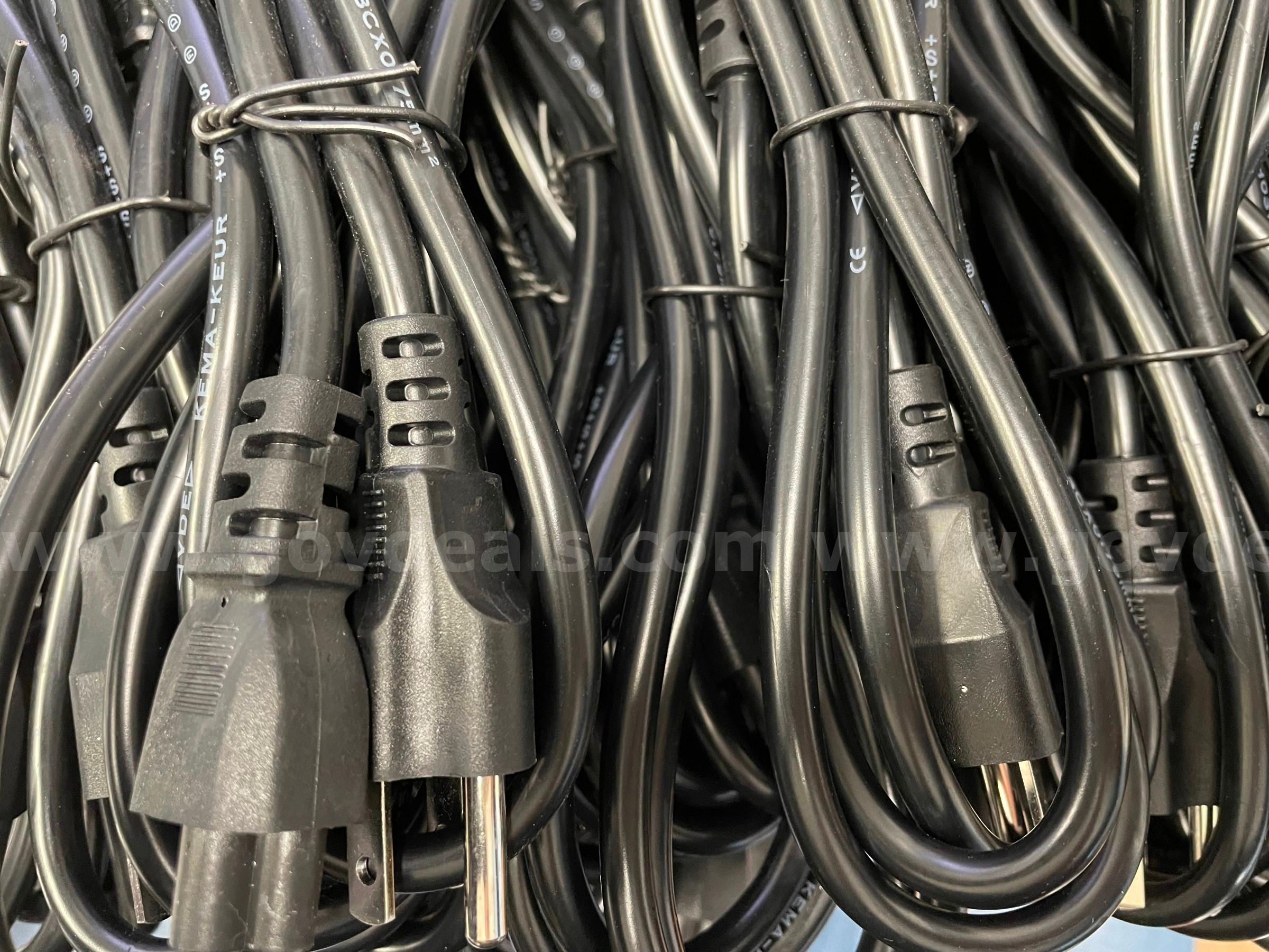 Lot of 25 KEMA-KEUR Certified IEC C5 Cloverleaf Power Cords   Government Surplus Auction - Photo #4