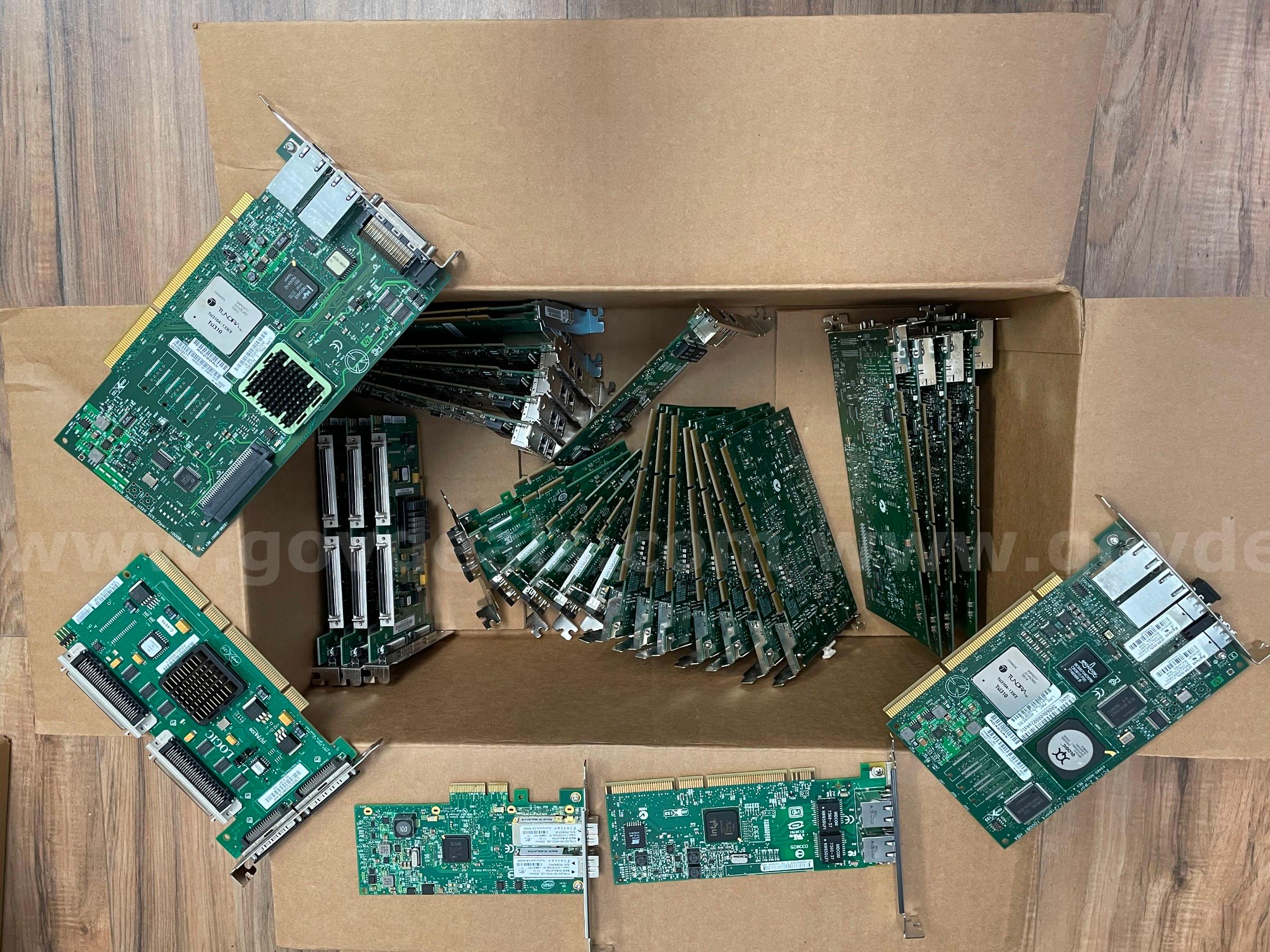 Lot of 32 PCI-X Server HBA Cards – HP AB290AX / AB465AX / Intel I350-F2 / LSI22320BCS – U320 / FC / Gigabit HP AB290AX Government Surplus Auction - Photo #2