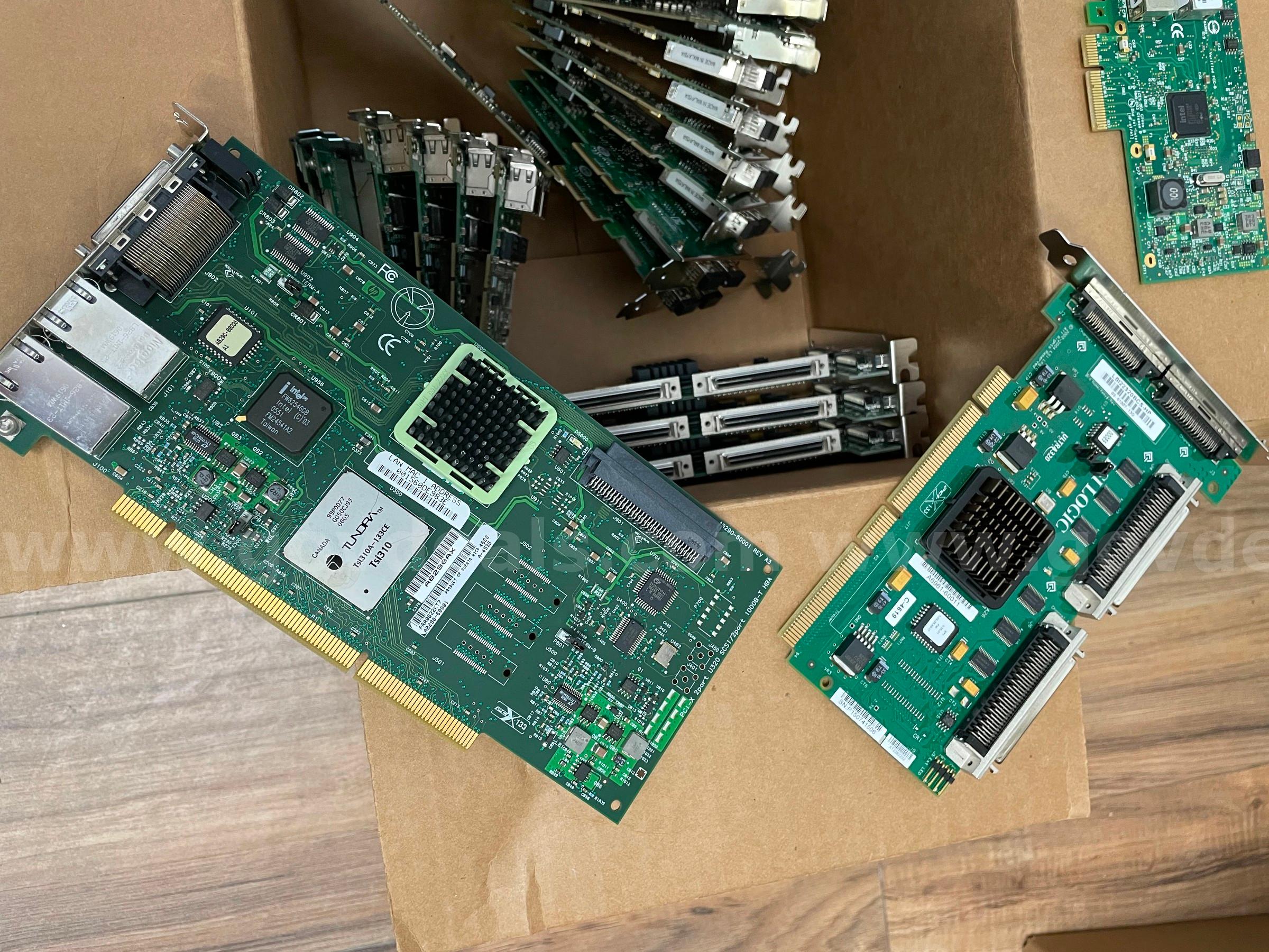 Lot of 32 PCI-X Server HBA Cards – HP AB290AX / AB465AX / Intel I350-F2 / LSI22320BCS – U320 / FC / Gigabit HP AB290AX Government Surplus Auction - Photo #5