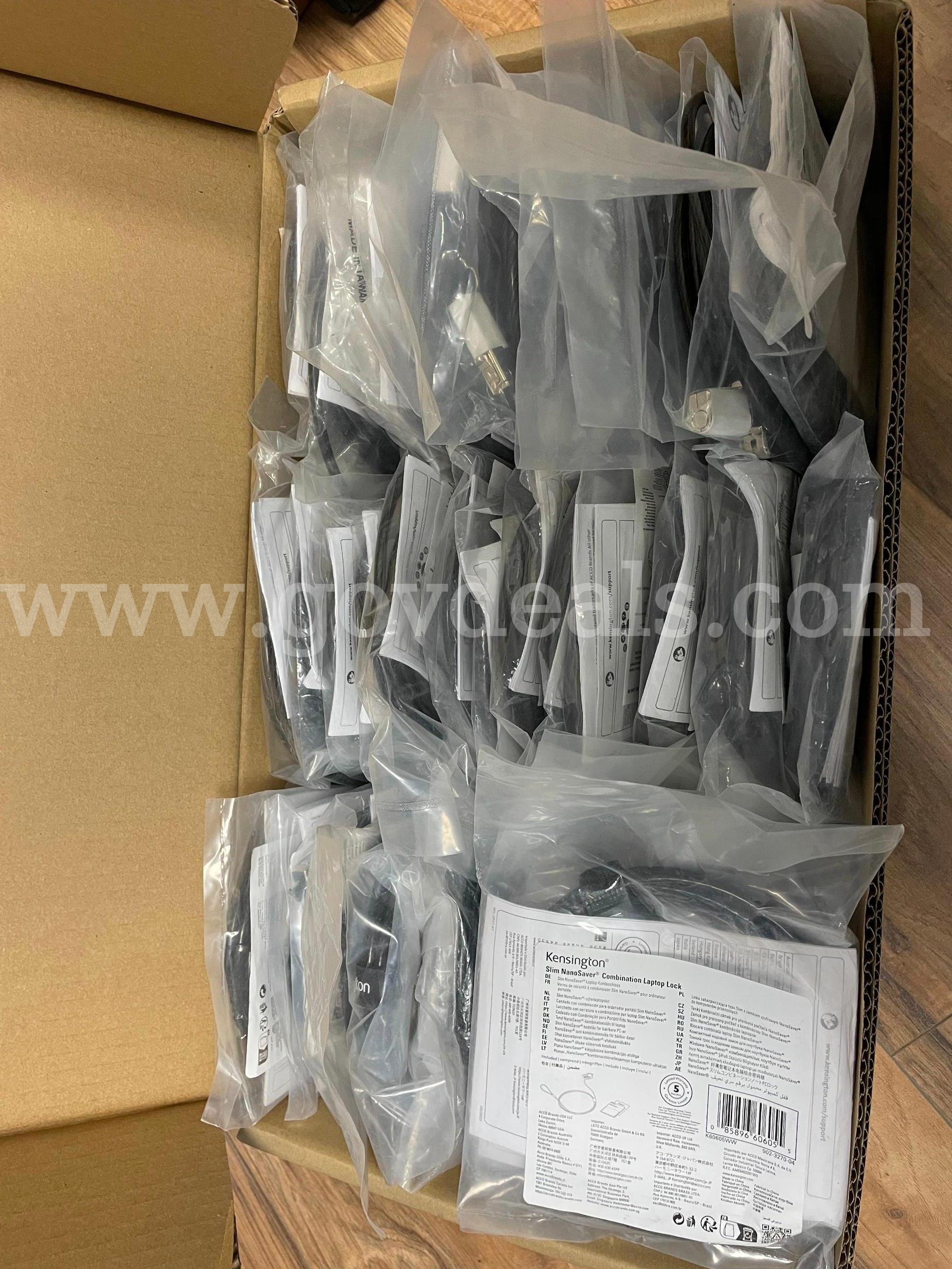 Lot of 47 Laptop Security & Combination Cable Locks - Kensington, Targus   Government Surplus Auction - Photo #2