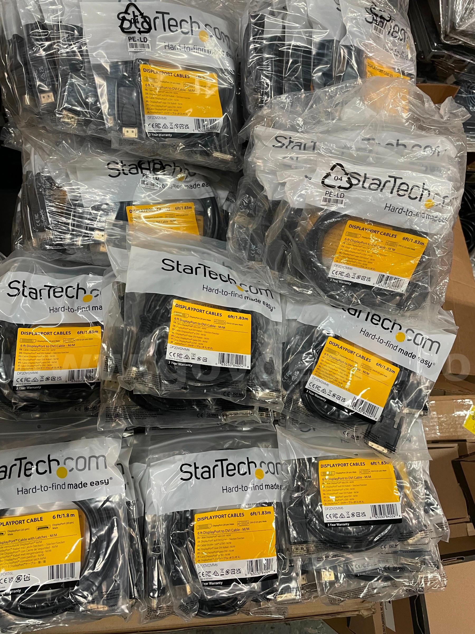 Bulk Lot (277 Pcs) StarTech.com Digital Video Cables & Adapters - All Brand New