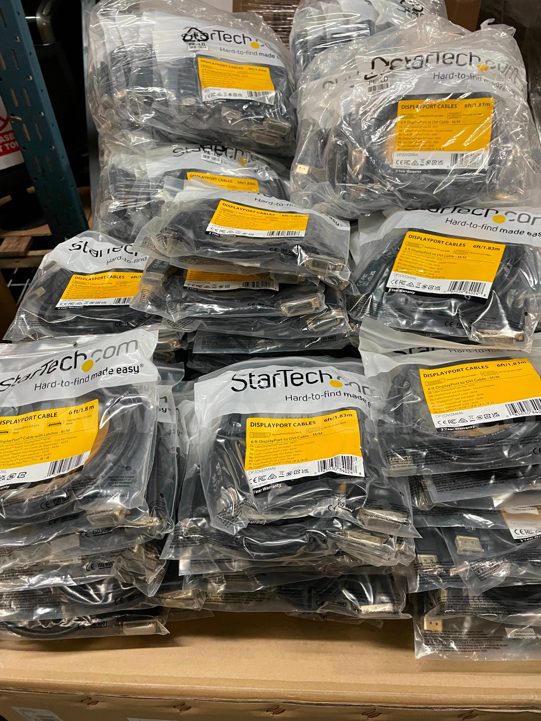 Bulk Lot (277 Pcs) StarTech.com Digital Video Cables & Adapters - All Brand New  277 Government Surplus Auction - Photo #2