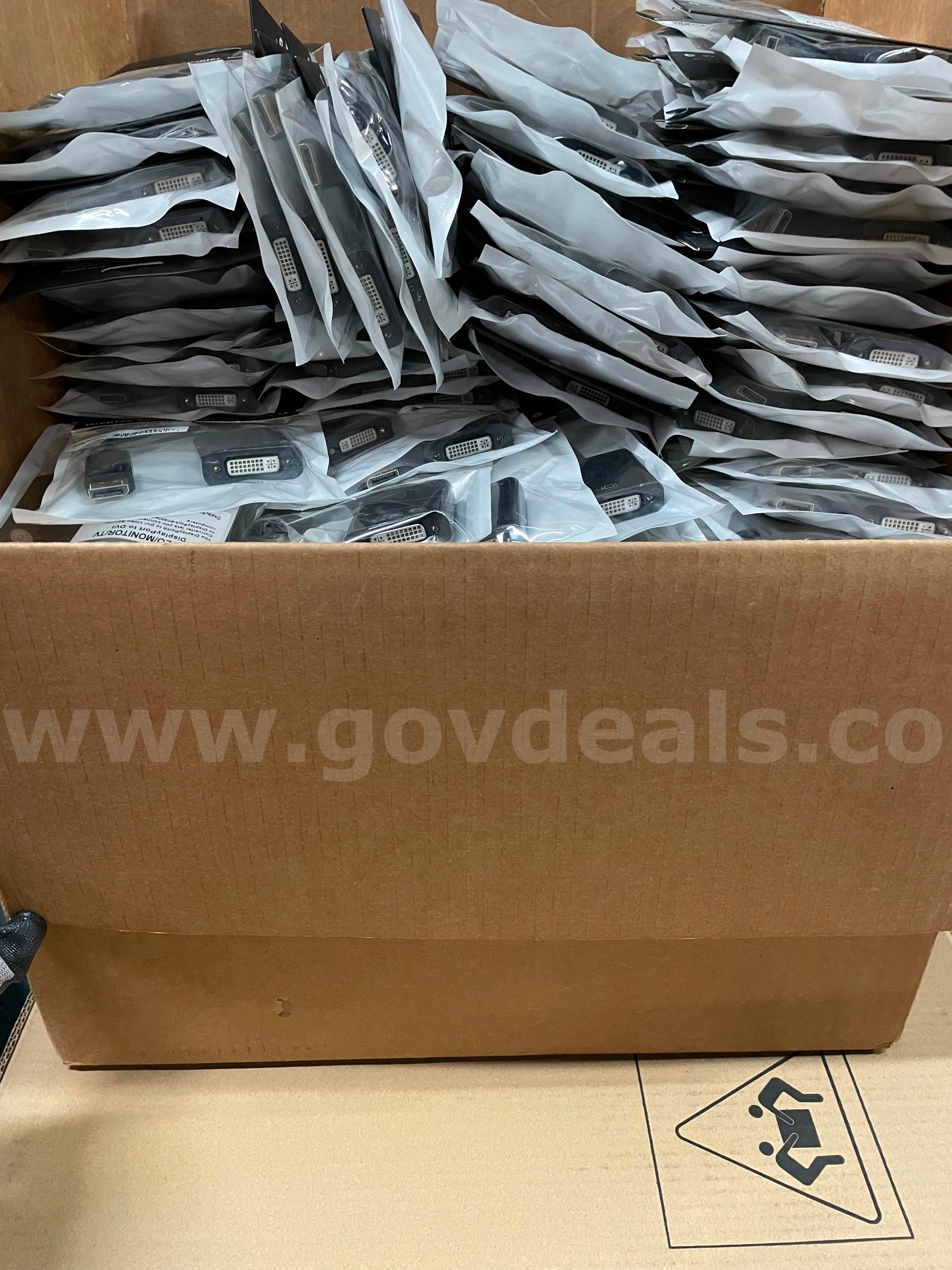 Lot of 276 New DisplayPort to DVI Video Adapter Converters - 1080p, Plug & Play  276 Government Surplus Auction - Photo #3