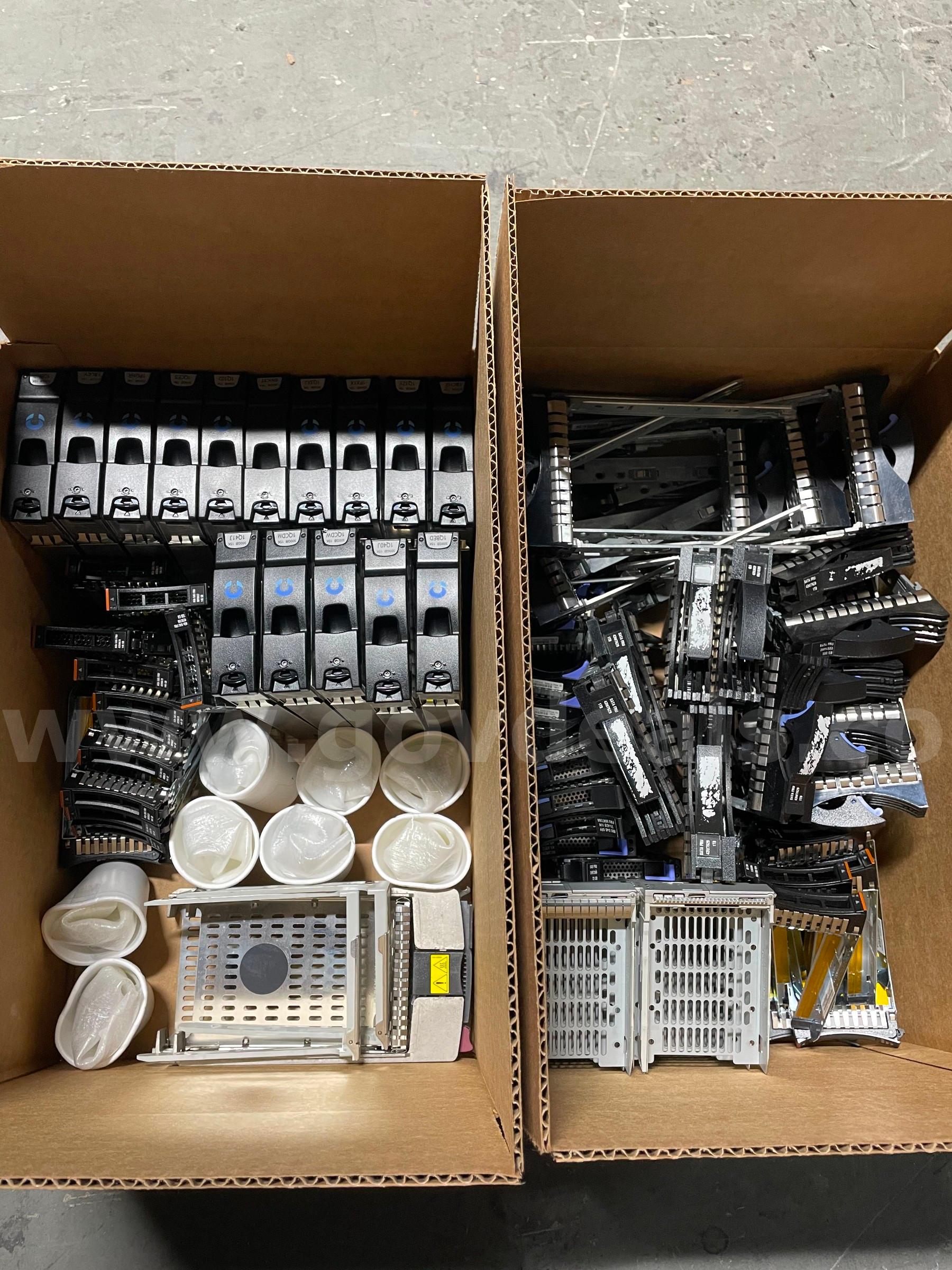 Lot of 124 Hard Drive Caddies & Carriers – IBM, Lenovo, Sun, HP, XYR Server HDD Trays HP 124 Government Surplus Auction - Photo #2