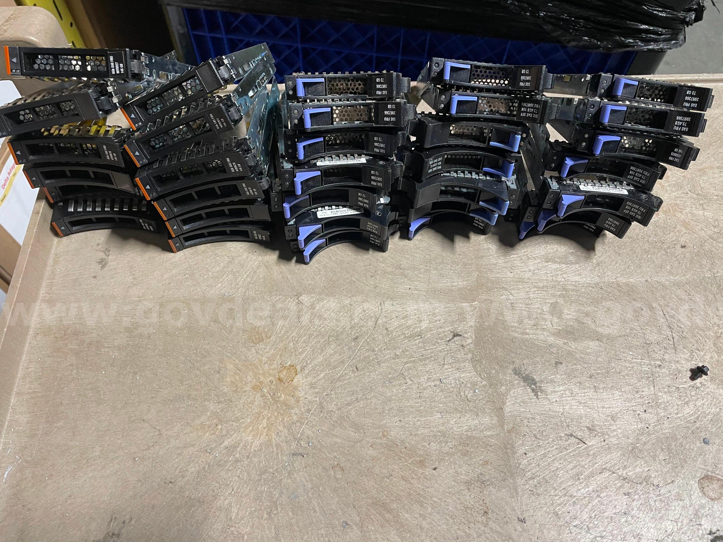 Lot of 124 Hard Drive Caddies & Carriers – IBM, Lenovo, Sun, HP, XYR Server HDD Trays HP 124 Government Surplus Auction - Photo #4
