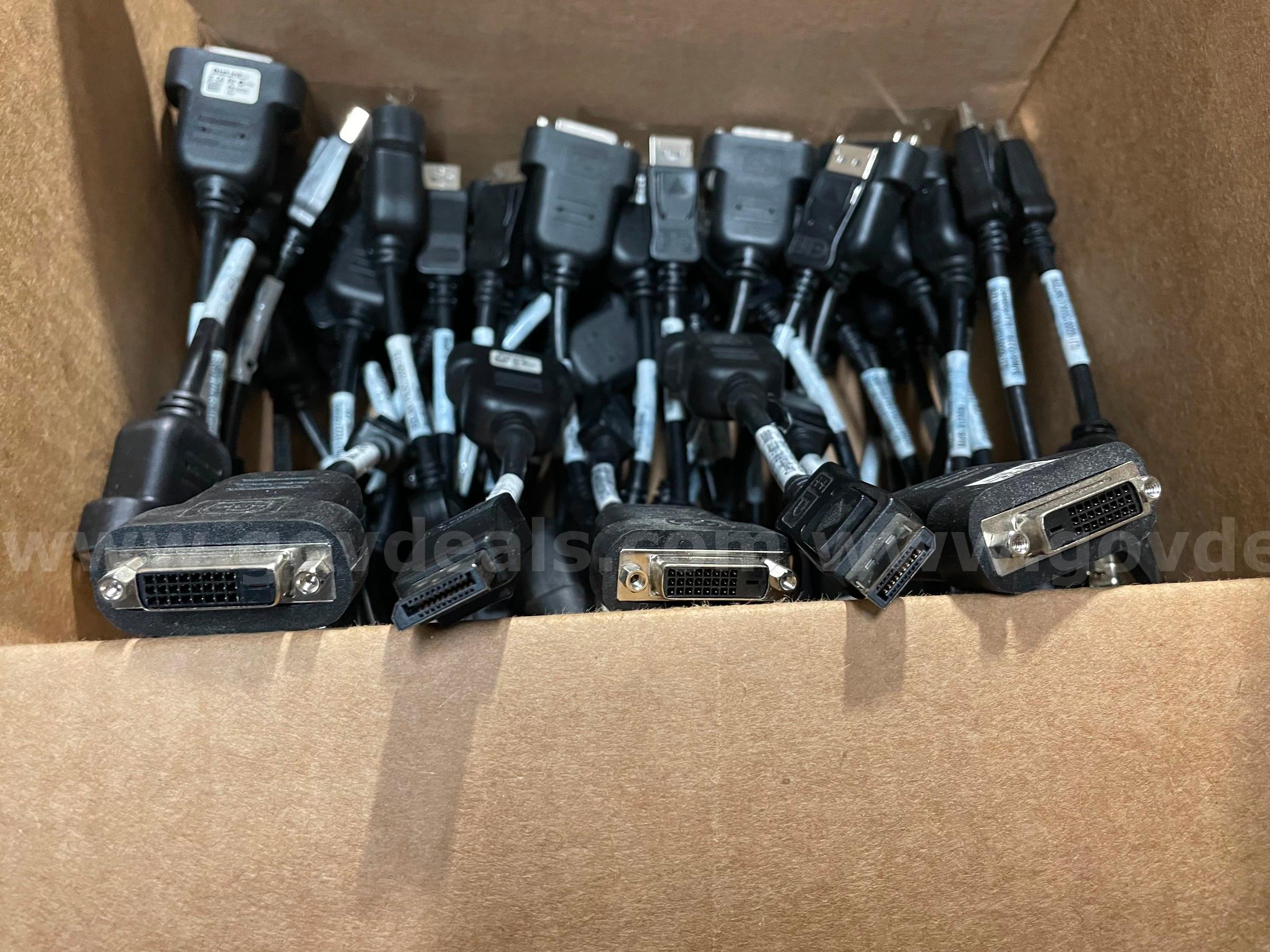 Lot of 118 BizLink DisplayPort to DVI Adapters – Celestica P/N F16222-00MRE – KS10009-173 – Used  118 Government Surplus Auction - Photo #4