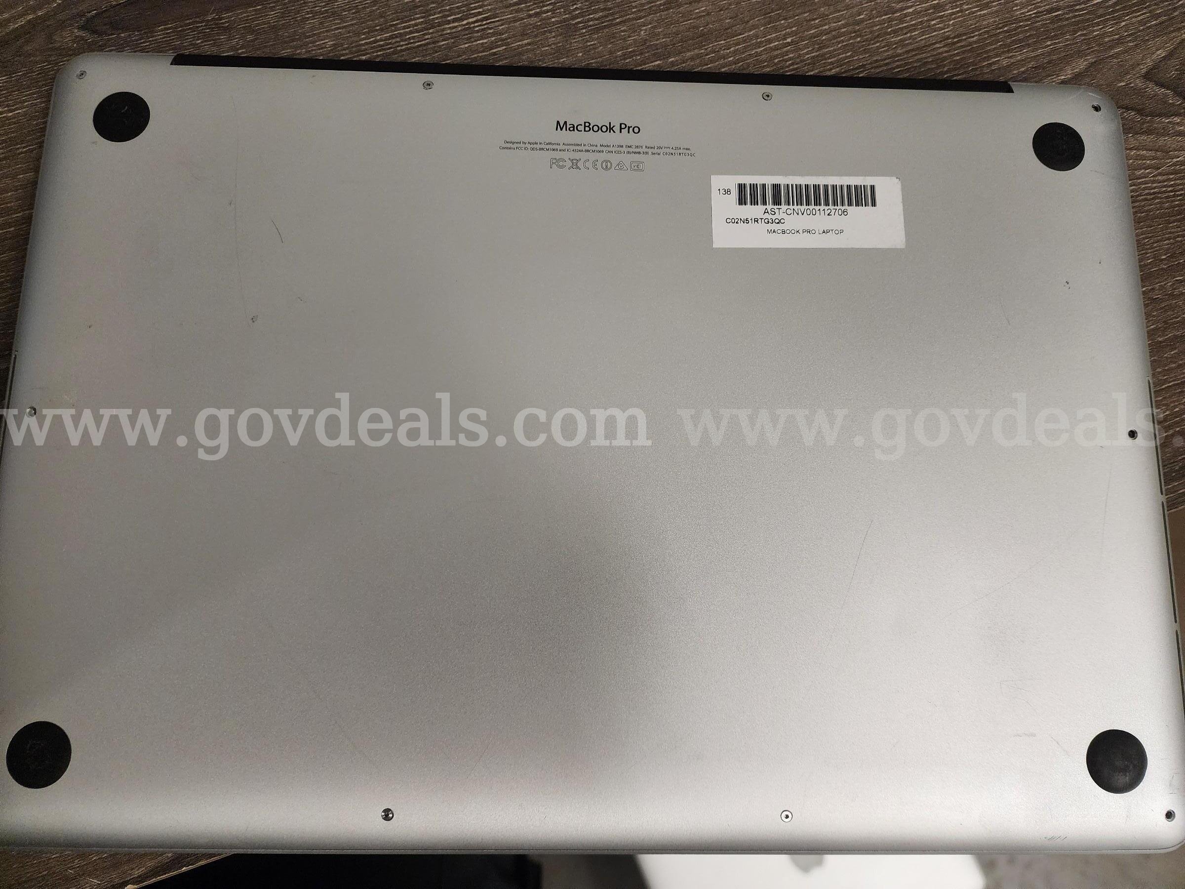 Apple MacBook Pro Apple MacBook Pro Government Surplus Auction - Photo #3