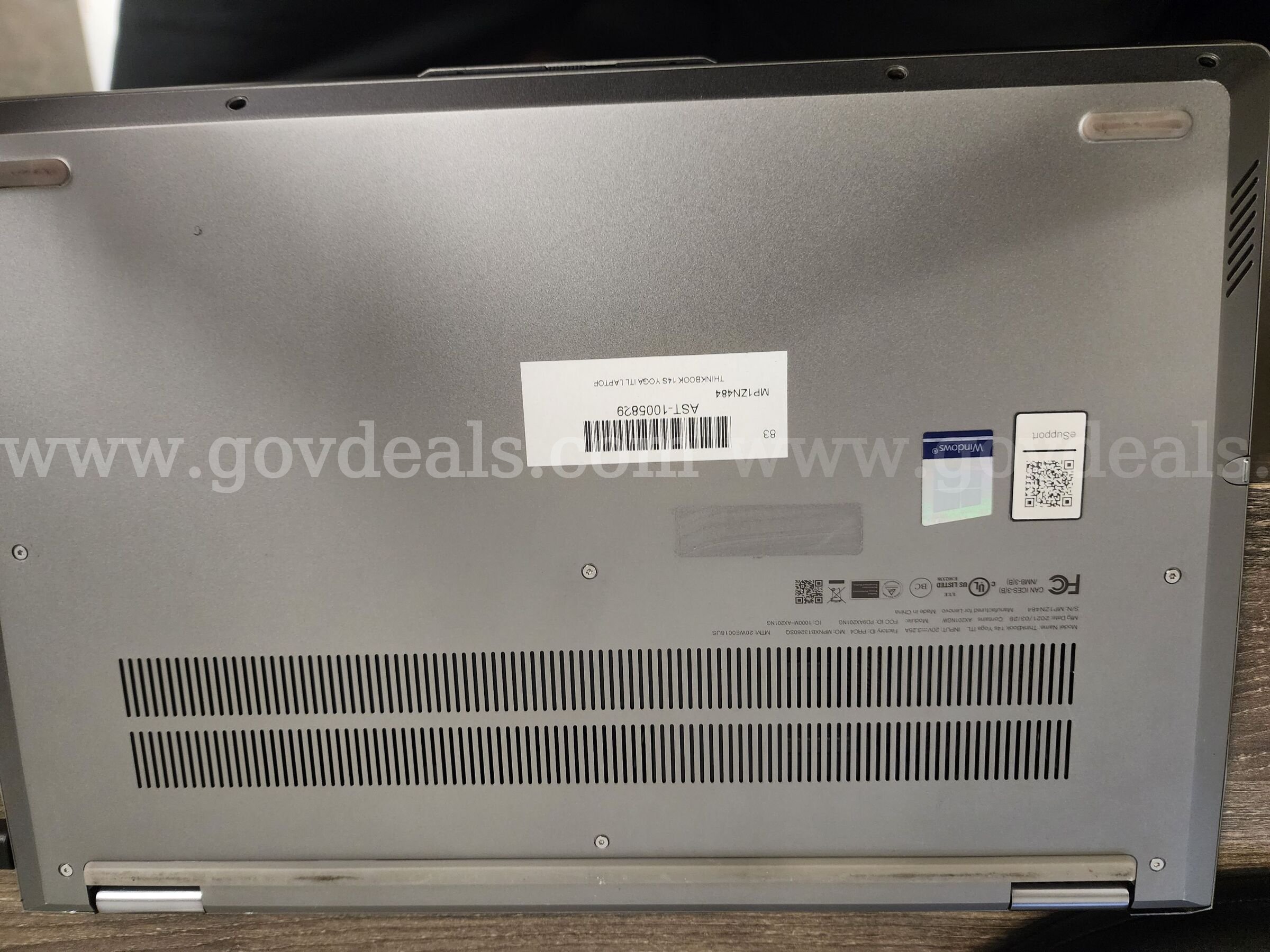Lenovo ThinkBook Yoga Lenovo ThinkBook Yoga Government Surplus Auction - Photo #3