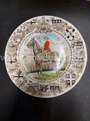 Vintage, Royal Canadian Mounted Police Plate, Excellent Condition, No Defects