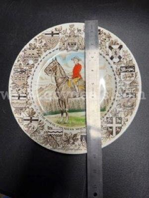 Vintage, Royal Canadian Mounted Police Plate, Excellent Condition, No Defects   Government Surplus Auction - Photo #2