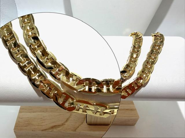 Gorgeous, 23 Inch, 24kt Gold Filled, Gucci Style Chain Necklace   Government Surplus Auction - Photo #2
