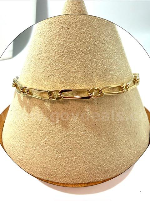 Danity, 7 Inch, 24kt Gold Filled, Paper Clip Bracelet   Government Surplus Auction - Photo #2