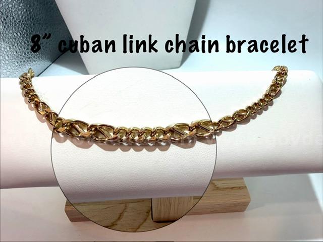 Magnificient, 8 Inch, 24kt Gold Filled, Cuban Link Bracelet   Government Surplus Auction - Photo #2