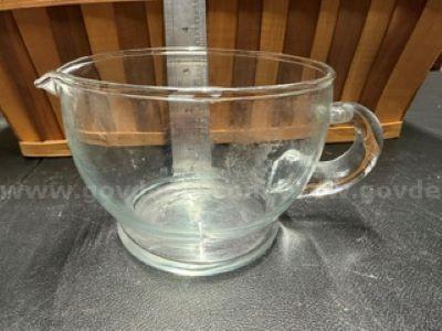 Vintage, TAG, Handblown, Clear, Glass Sauce Gravy Boat, Excellent Condition, No Defects