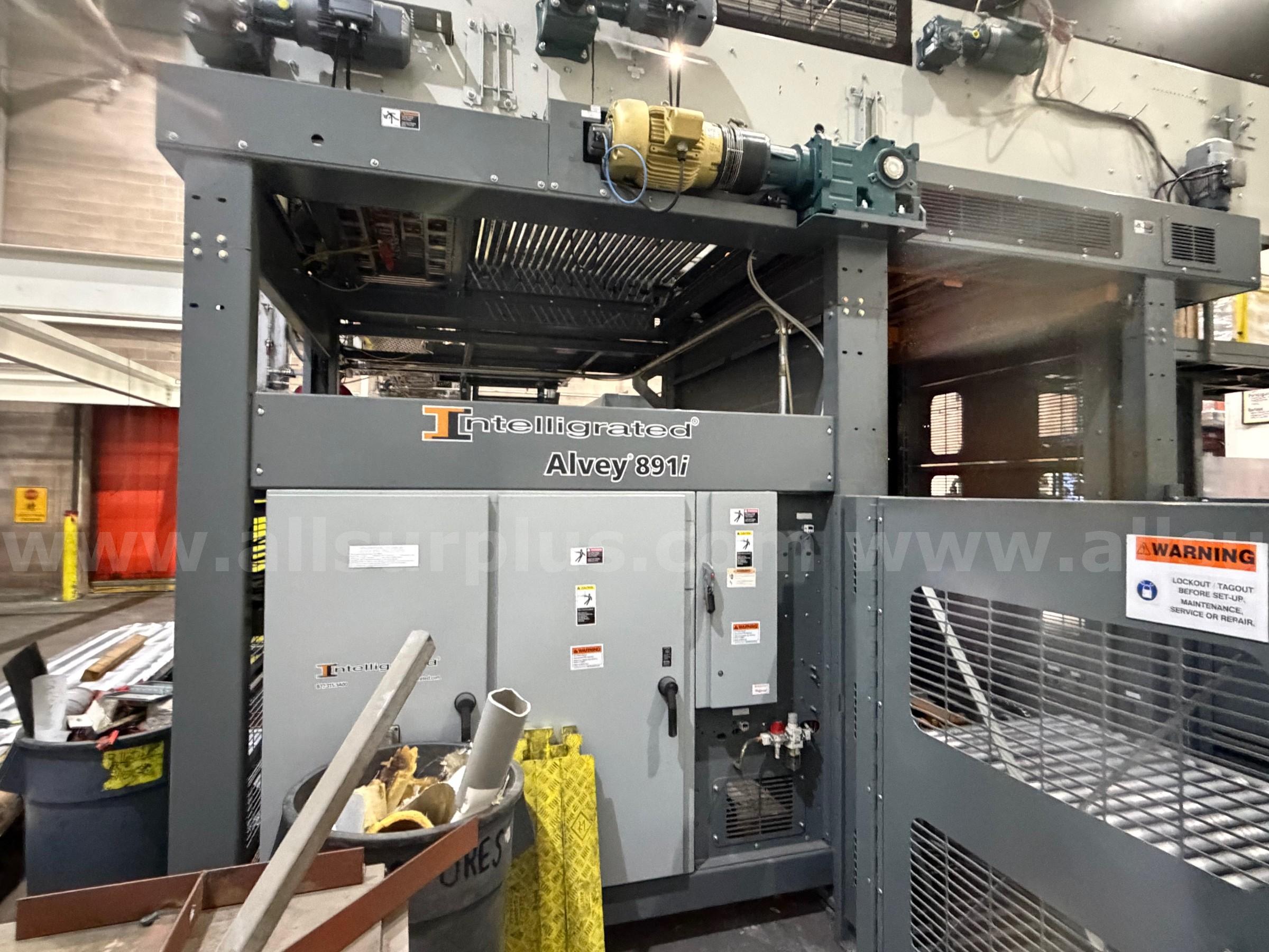 Intelligrated Alvey 891i Palletizer & Muller Octopus Stretch Wrapper Intelligrated, Muller 891i Government Surplus Auction - Photo #4