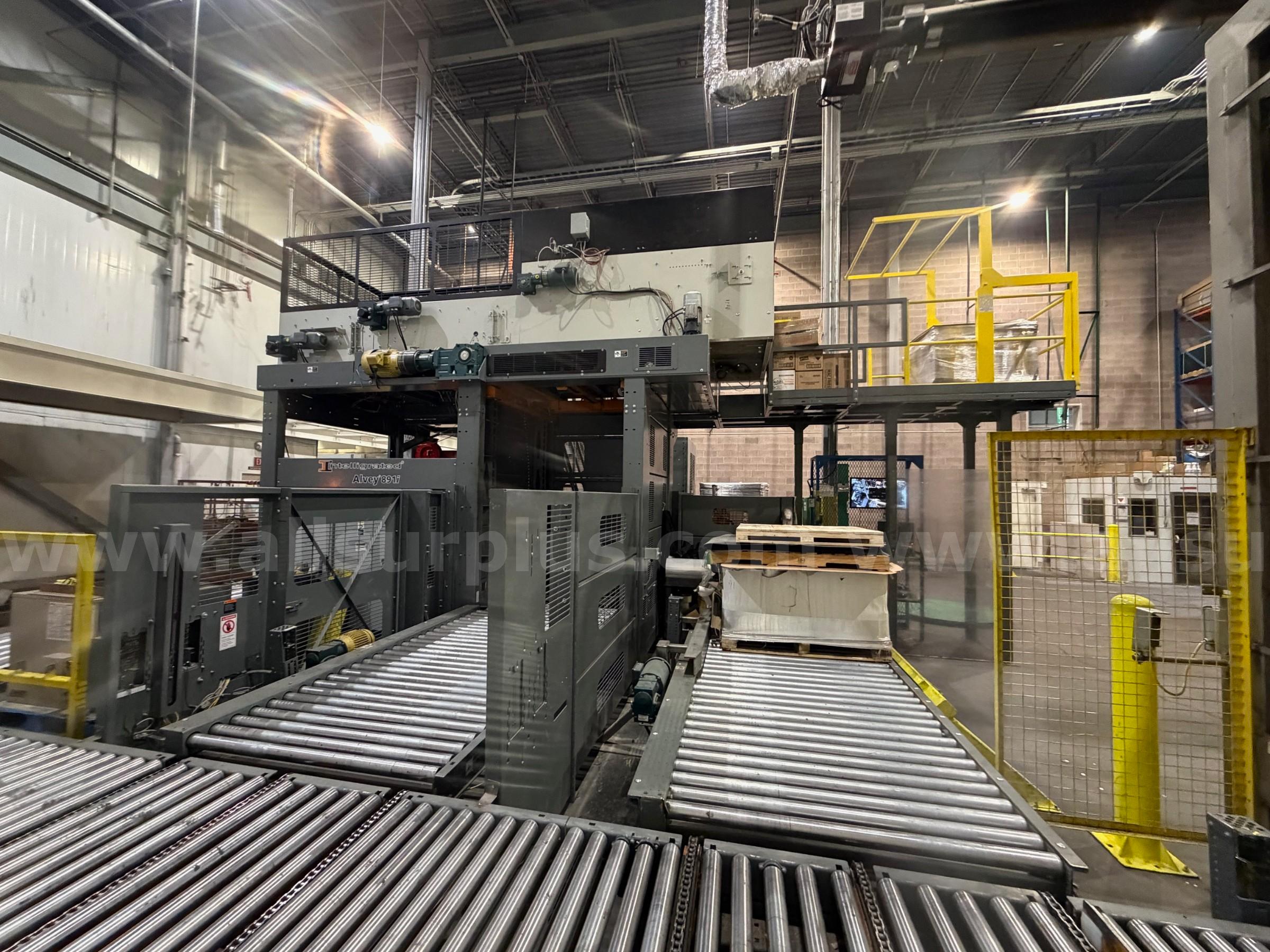 Intelligrated Alvey 891i Palletizer & Muller Octopus Stretch Wrapper Intelligrated, Muller 891i Government Surplus Auction - Photo #5