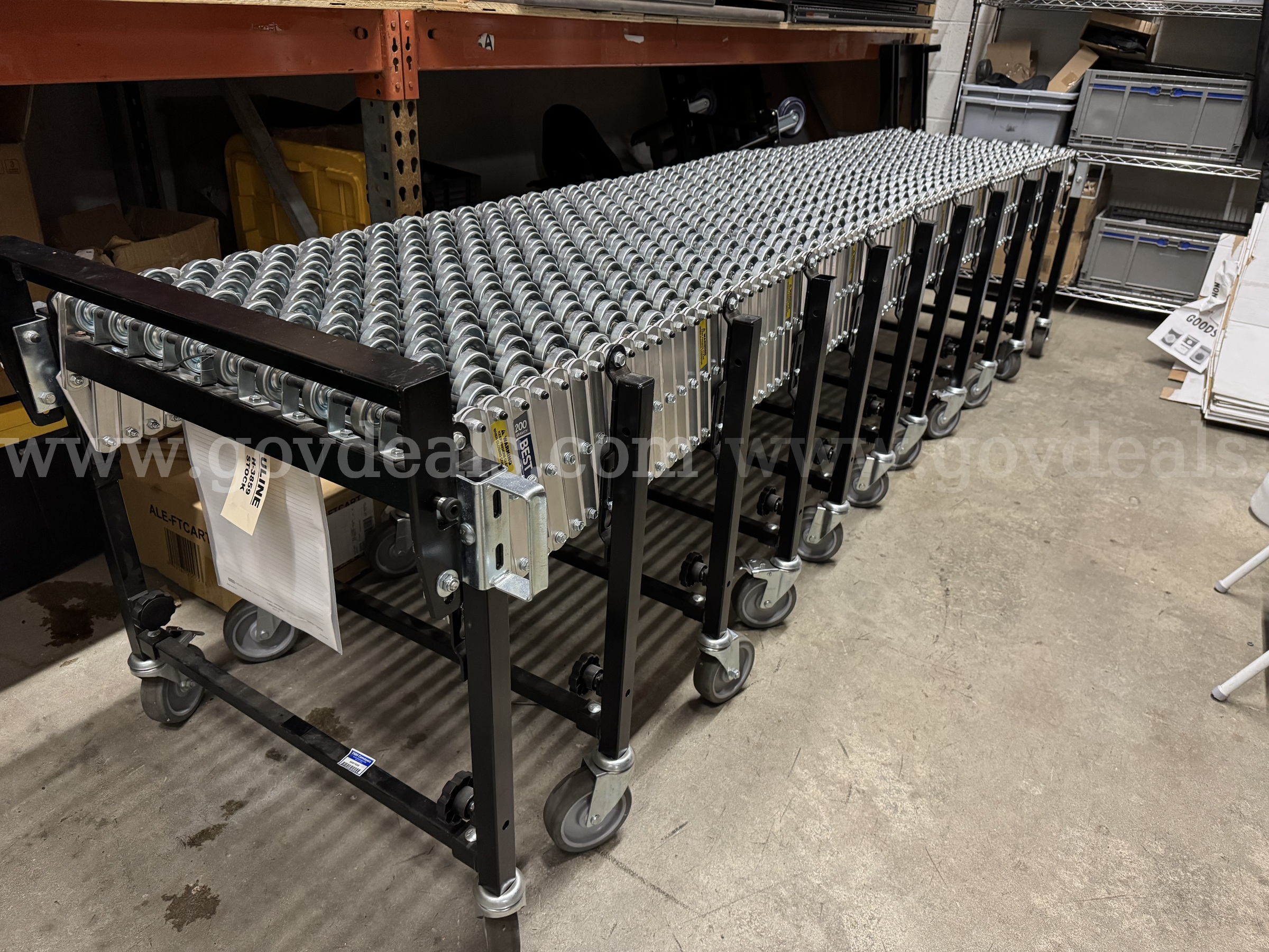 Uline Best Gravity Conveyor - 24" x "36 Uline H-3859 Government Surplus Auction - Primary Photo