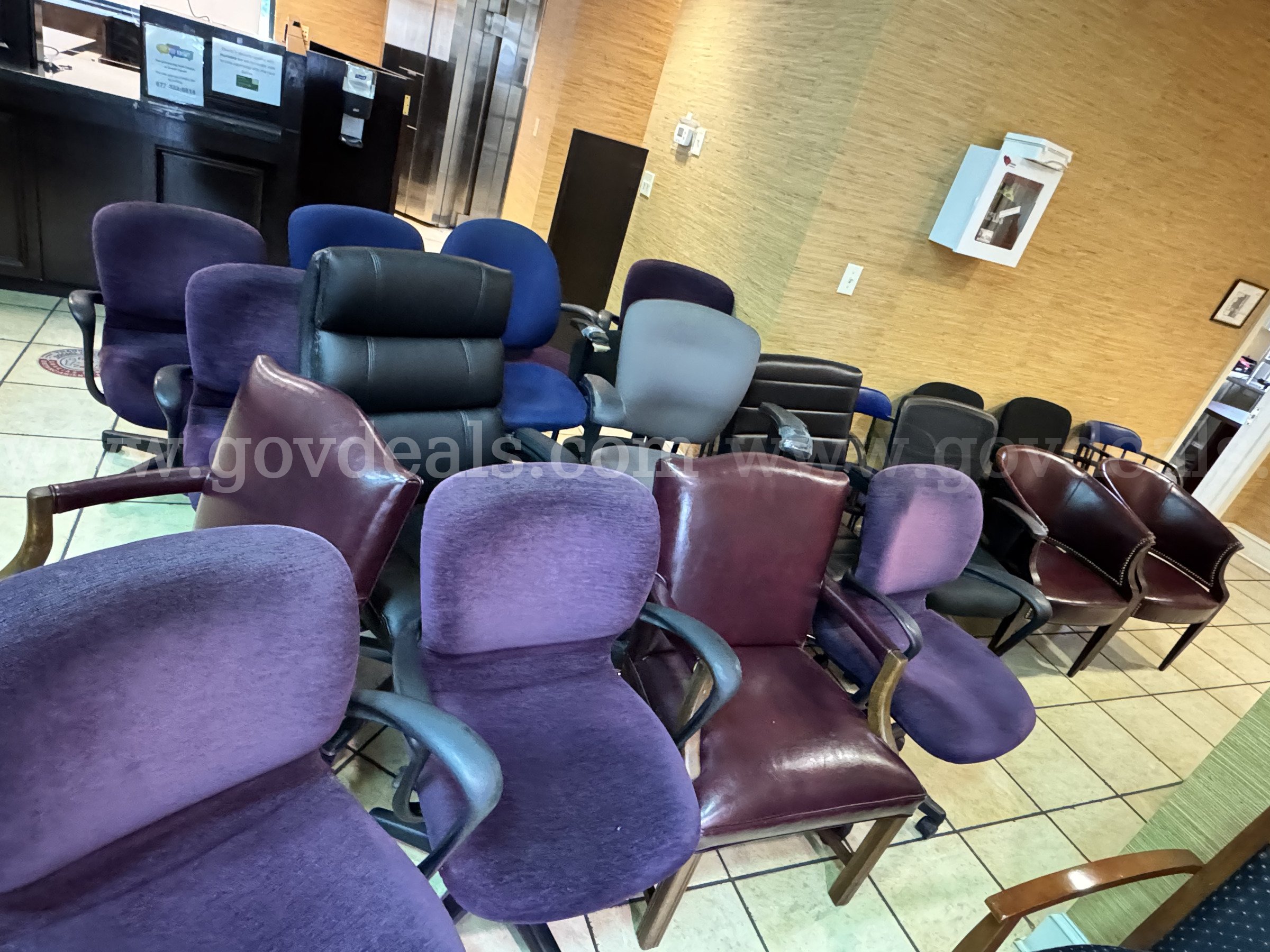 Lot of Used Office Chairs for Sale