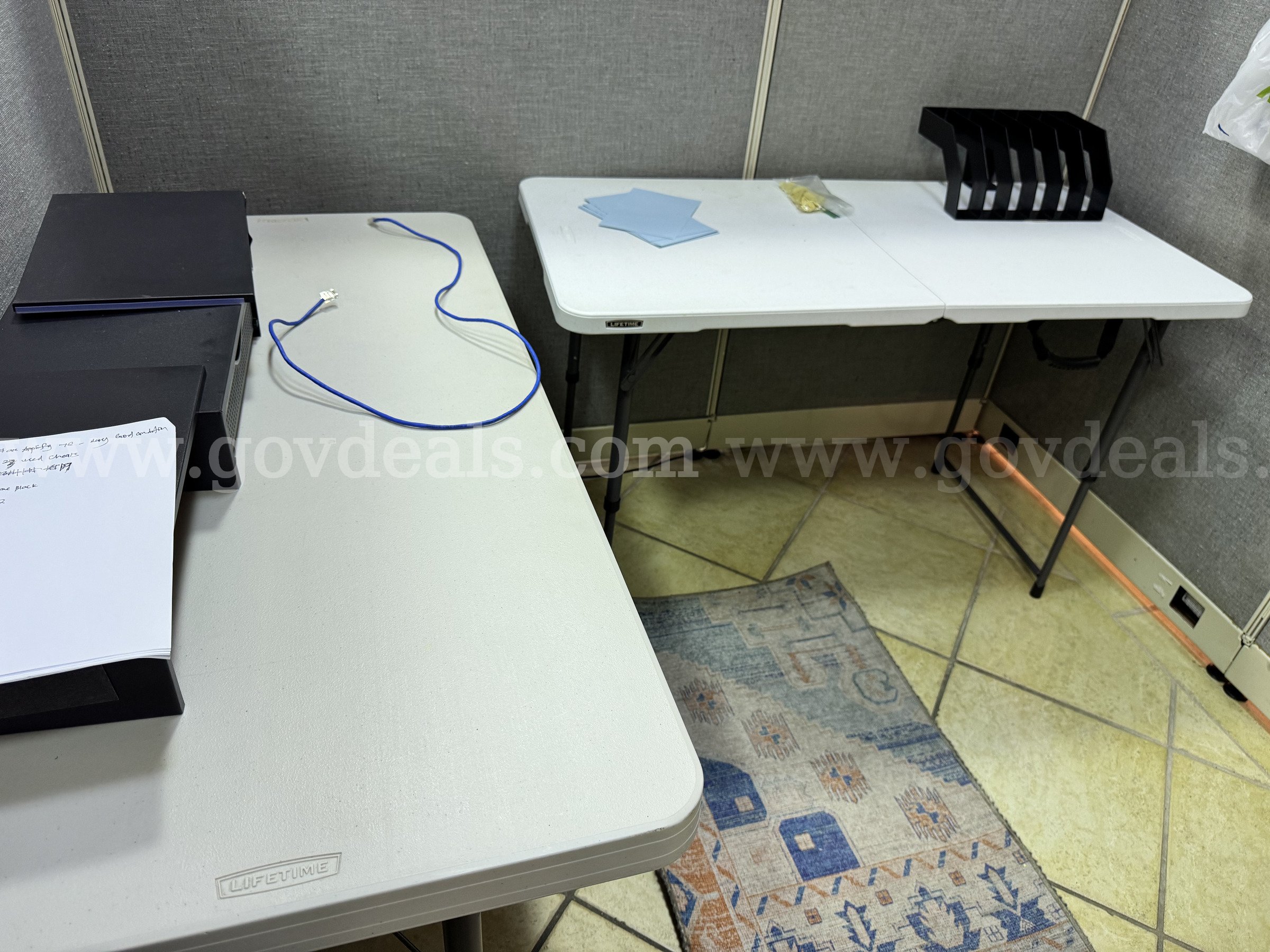 Lot of Used Folding Tables   Government Surplus Auction - Primary Photo