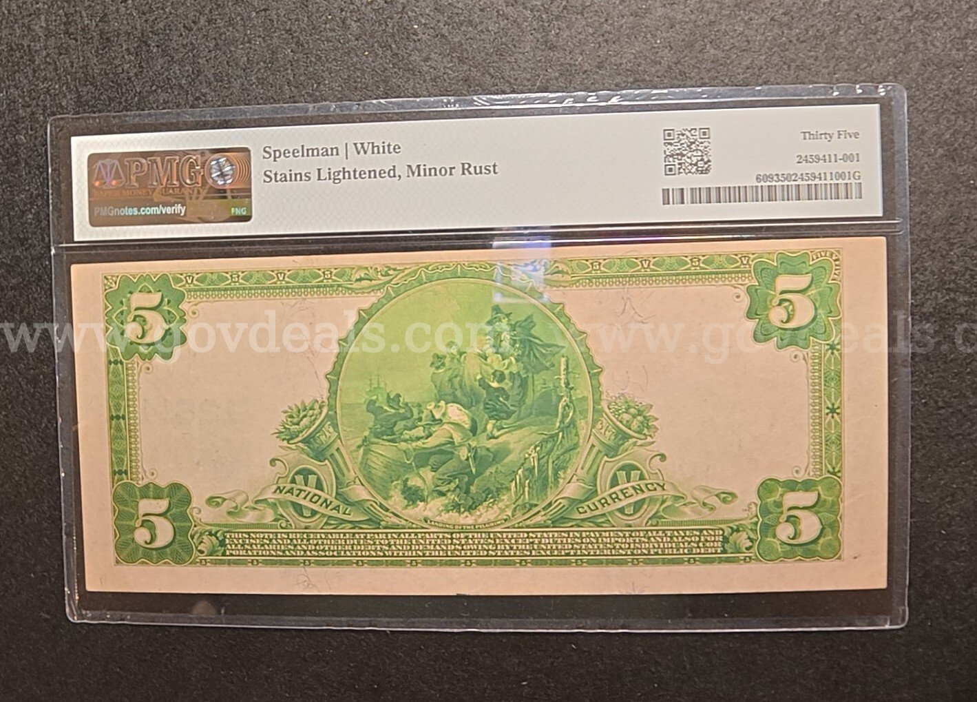 Very Rare 1902 Benson NC Note, PMG 35 Choice Very Fine grade   Government Surplus Auction - Photo #2