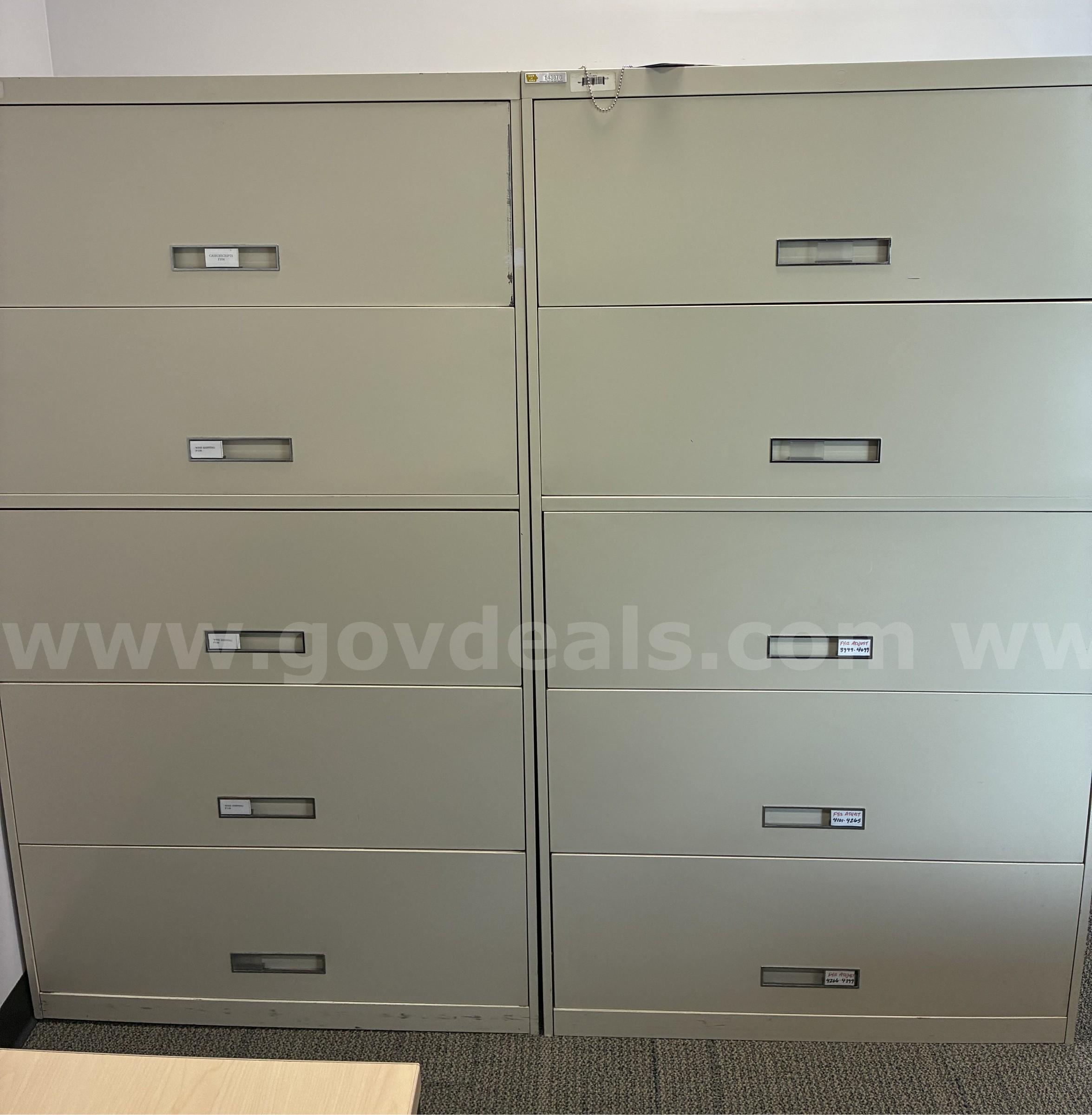 5-drawer Cabinets lot of 2   Government Surplus Auction - Primary Photo
